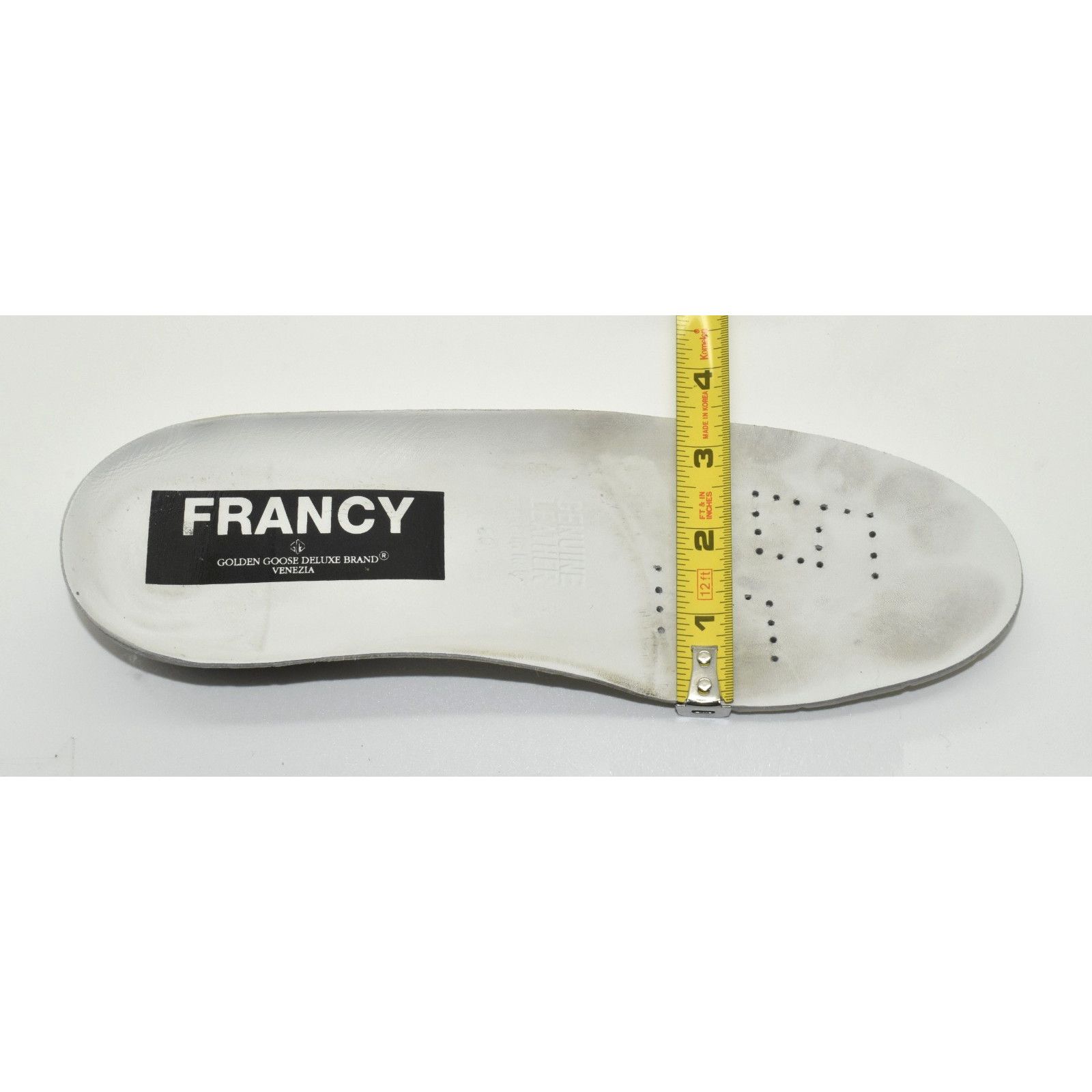 Golden Goose GOLDEN GOOSE Francy Silver Signature Star Hi Top Sneakers 39 Size US 9 / IT 39 - 8 Thumbnail