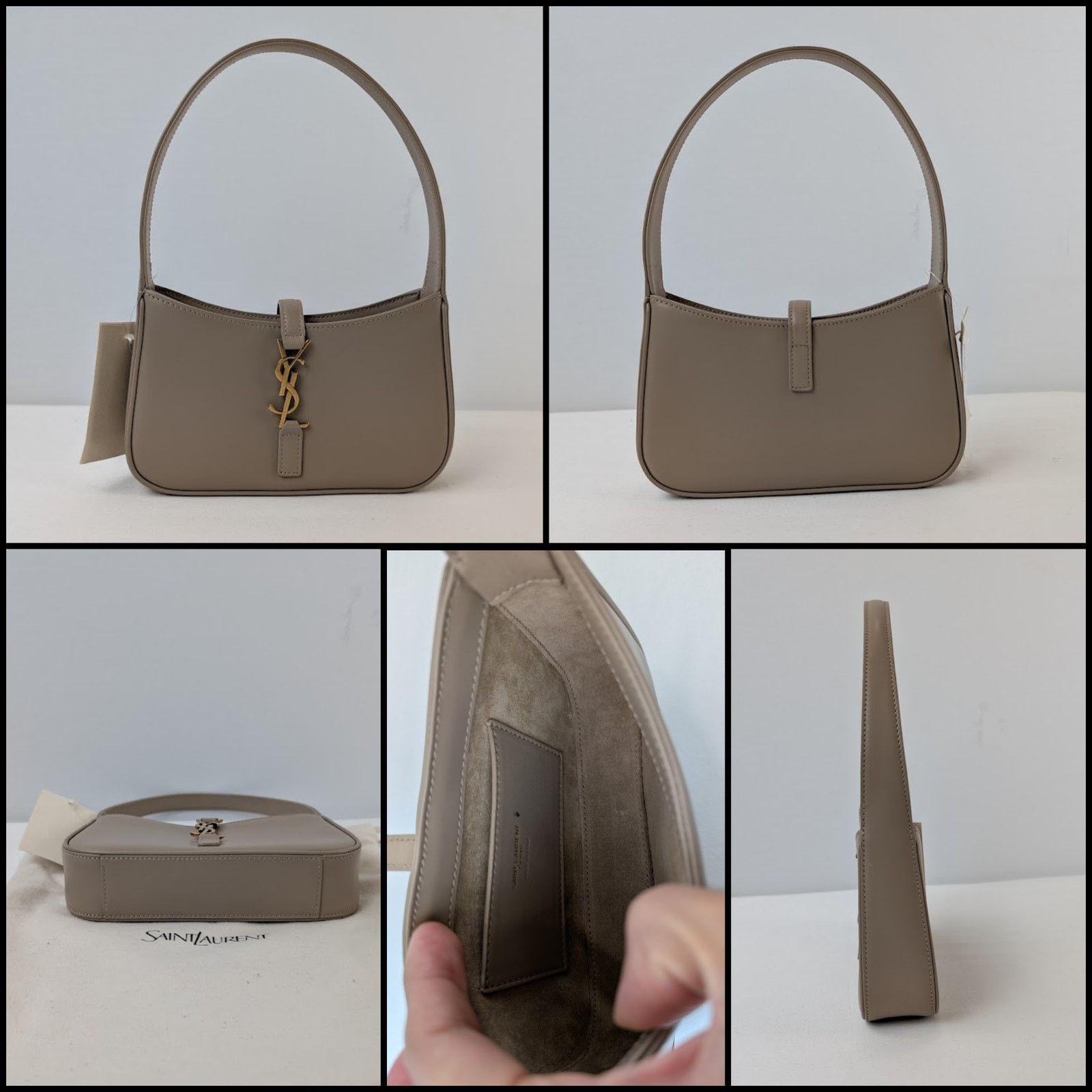 Saint Laurent Paris o1rshd1 Size: OS / Queens Calf Leather YSL M Mini Hobo Bag Size ONE SIZE - 1 Thumbnail