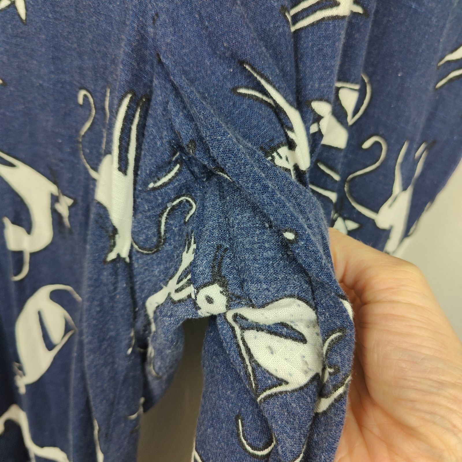 Other Modcloth Cat Print Trouser Pants Womens 18 Navy Blue Size 40" / US 18 - 5 Thumbnail