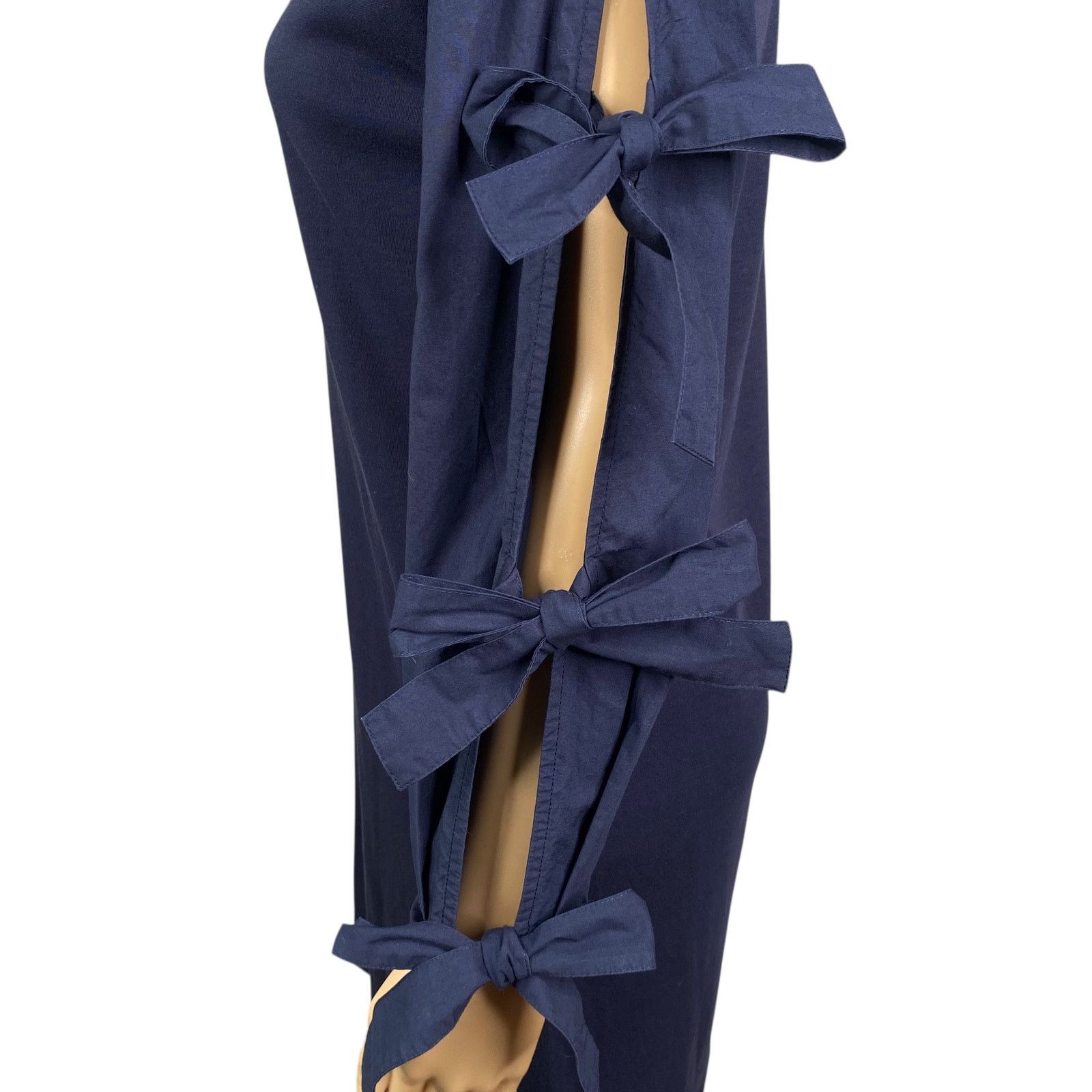 Tory Burch Tory Burch Emilia Navy Blue Bows Shift Dress SZ XS Size XS / US 0-2 / IT 36-38 - 6 Thumbnail