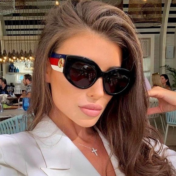 image of New Gucci Sunglasses Gg0276S 001 Women Black Grey Gucci