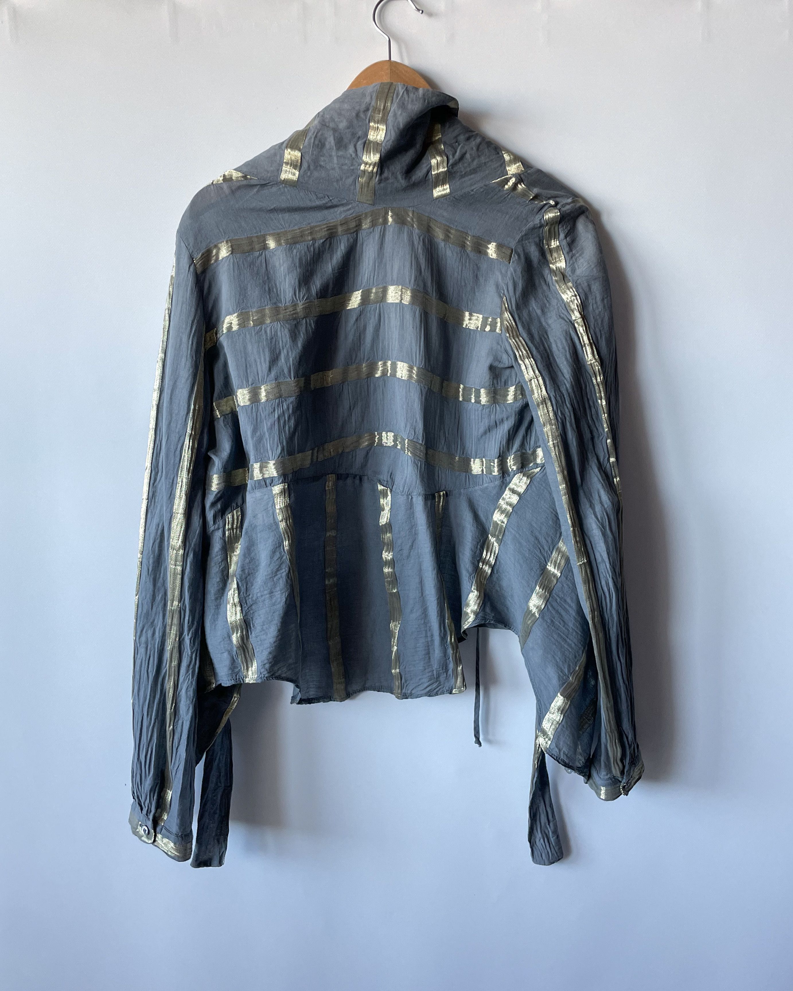 Vivienne Westwood Vintage Vivienne Westwood Anglomania Draped Blouse Size L / US 10 / IT 46 - 6 Thumbnail