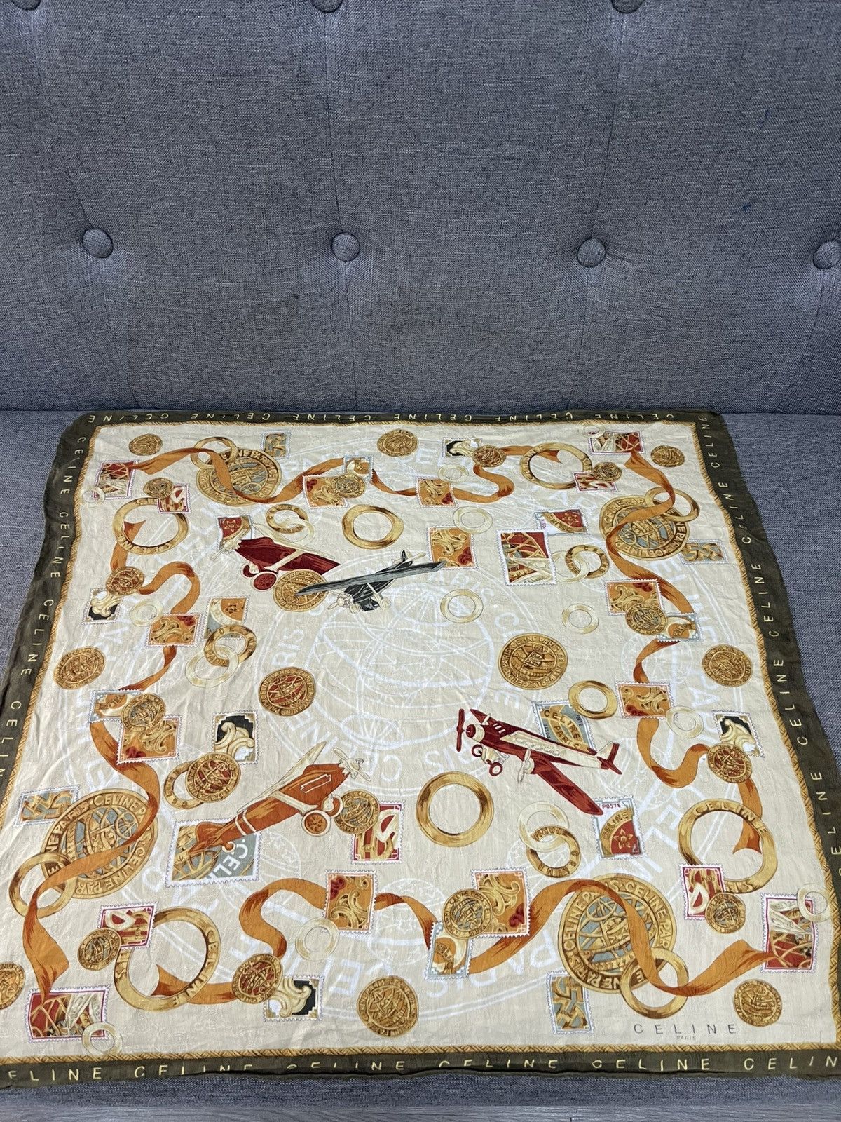 Celine Vintage Celine Pocket Square/Bandana Size ONE SIZE - 2 Thumbnail
