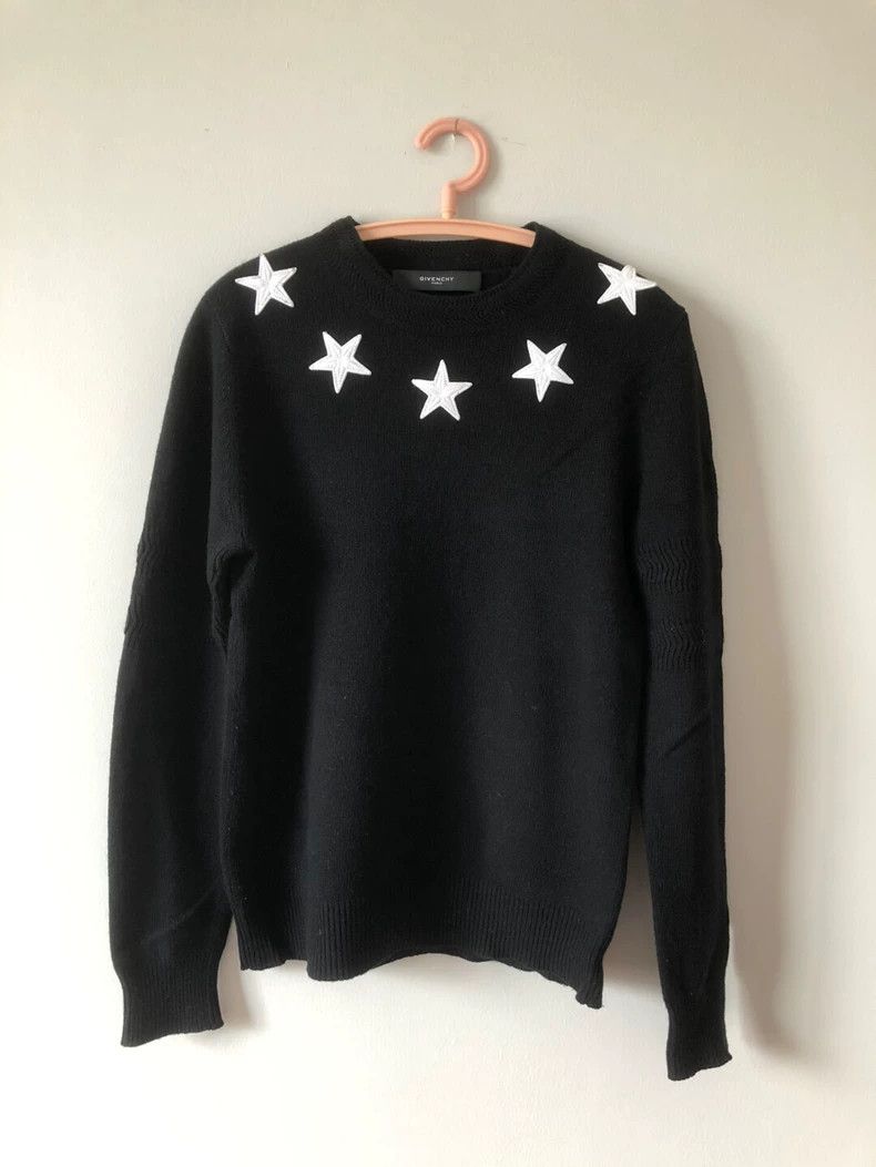 Givenchy Givenchy Sized crewneck sweater with stars Size US S / EU 44-46 / 1 - 1 Thumbnail