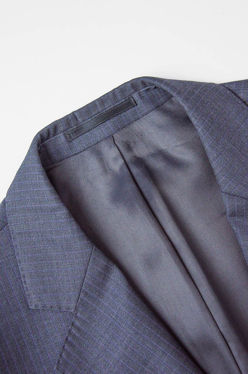 Ermenegildo Zegna Zegna Traveller Wool Silk Blazer Dark Grey Pinstripe 40S Size 40S - 8 Thumbnail