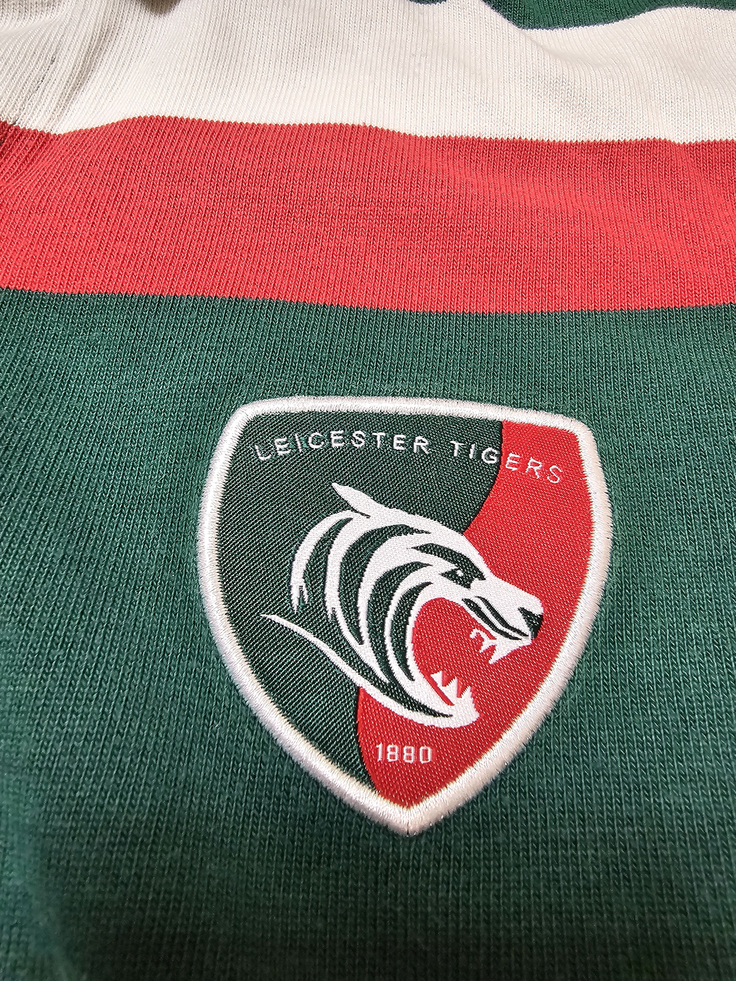 Cotton Traders LEICESTER TIGERS VINTAGE LONG RUGBY JERSEY ENGLAND RUGBY Size US L / EU 52-54 / 3 - 4 Thumbnail