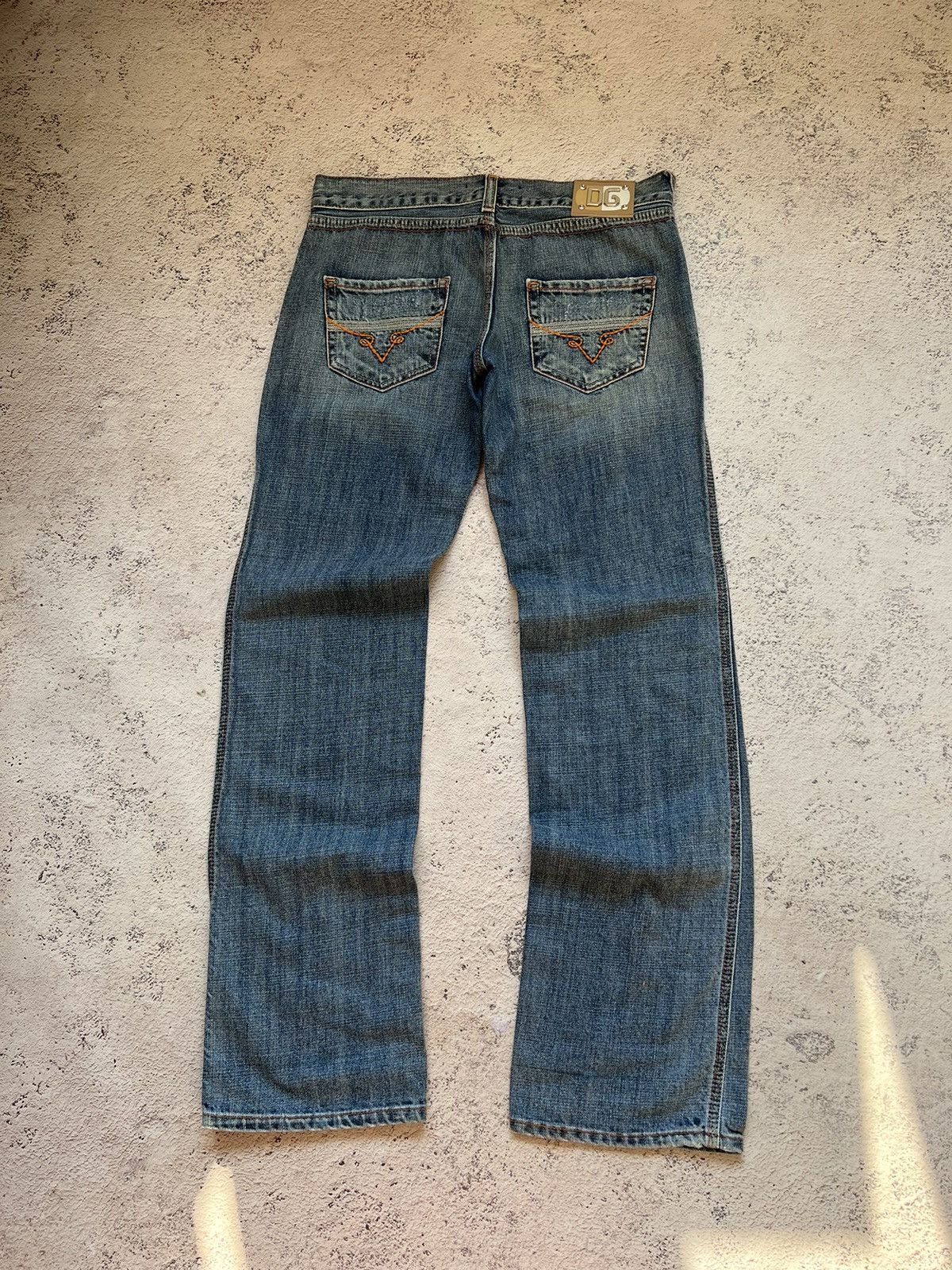 Dolce & Gabbana × Hysteric Glamour × Vintage Y2K Vintage Dolce & Gabbana Faded Bootcut Jeans Size 30" / US 8 / IT 44 - 3 Thumbnail