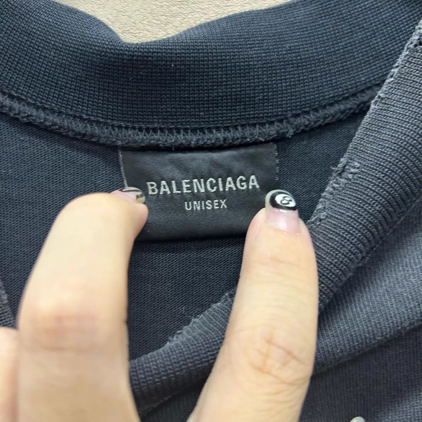 Balenciaga Balenciaga Mud-Dyed Eiffel Tower BTC Letter Print Tee Size US M / EU 48-50 / 2 - 3 Thumbnail