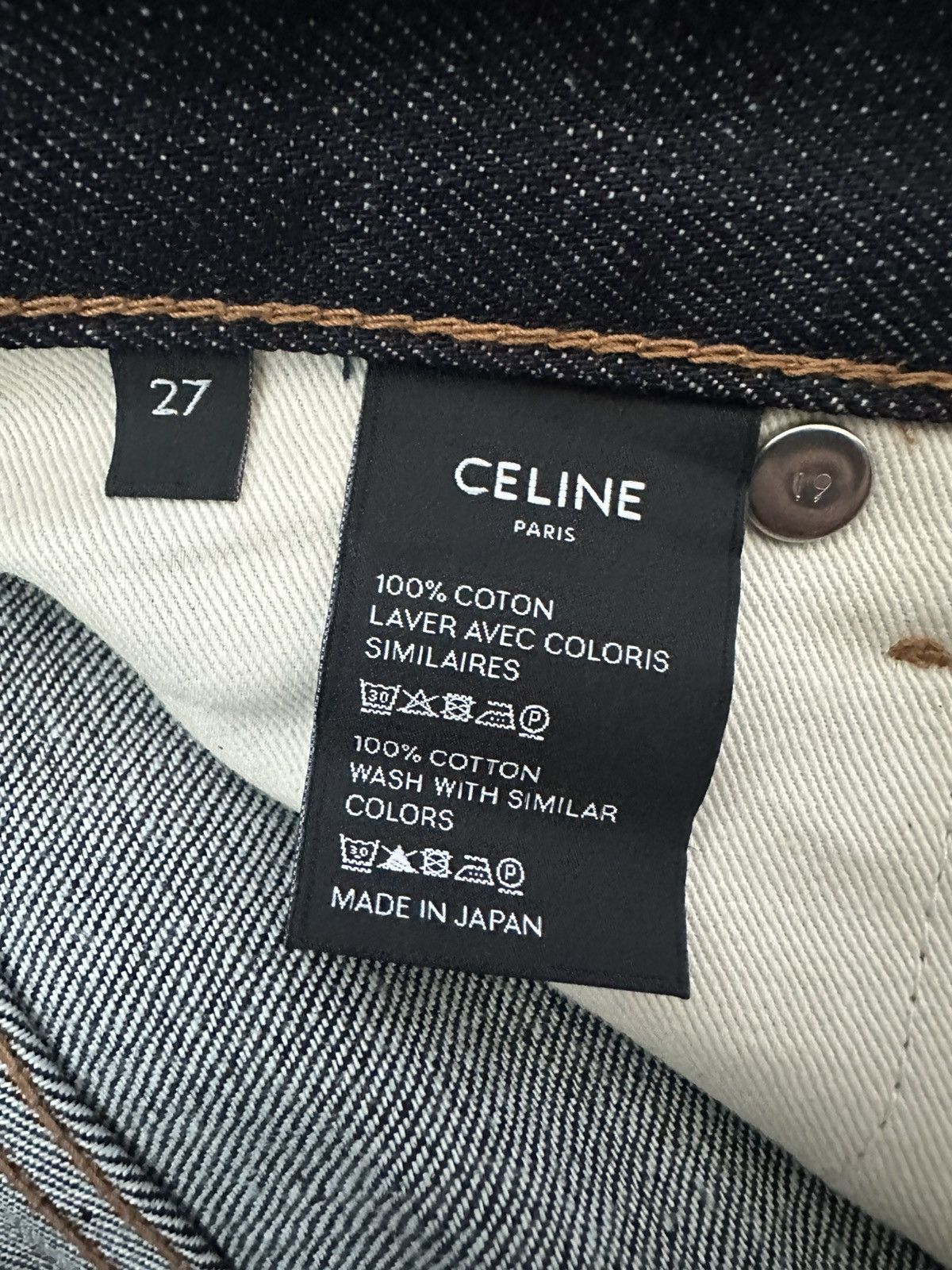 Celine Celine by Hedi Slimane Raw Denim Jeans Size US 27 - 5 Thumbnail