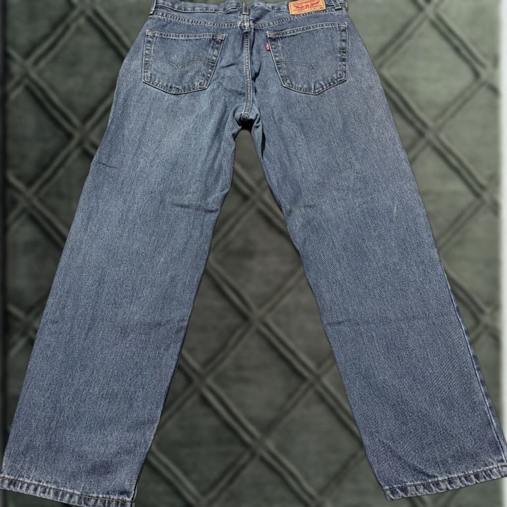 Levi's Levi's Jeans Men Blue Denim Mid Rise Straight Zip Fly - 34x30 550 Size US 34 / EU 50 - 1 Thumbnail