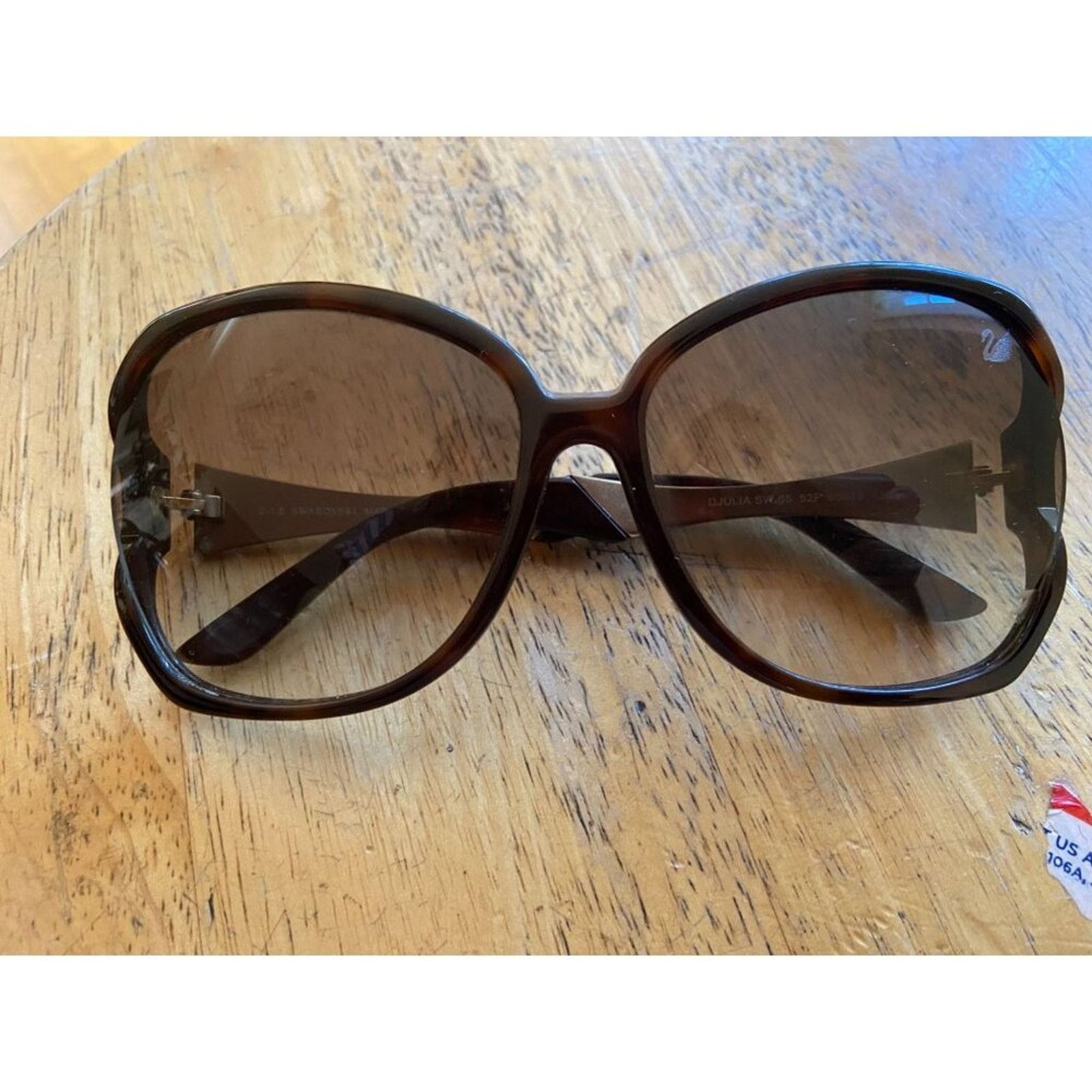 Swarovski Italy Swarovski Djulia Sunglasses SW 65 52F 6015 130 Size ONE SIZE - 1 Thumbnail