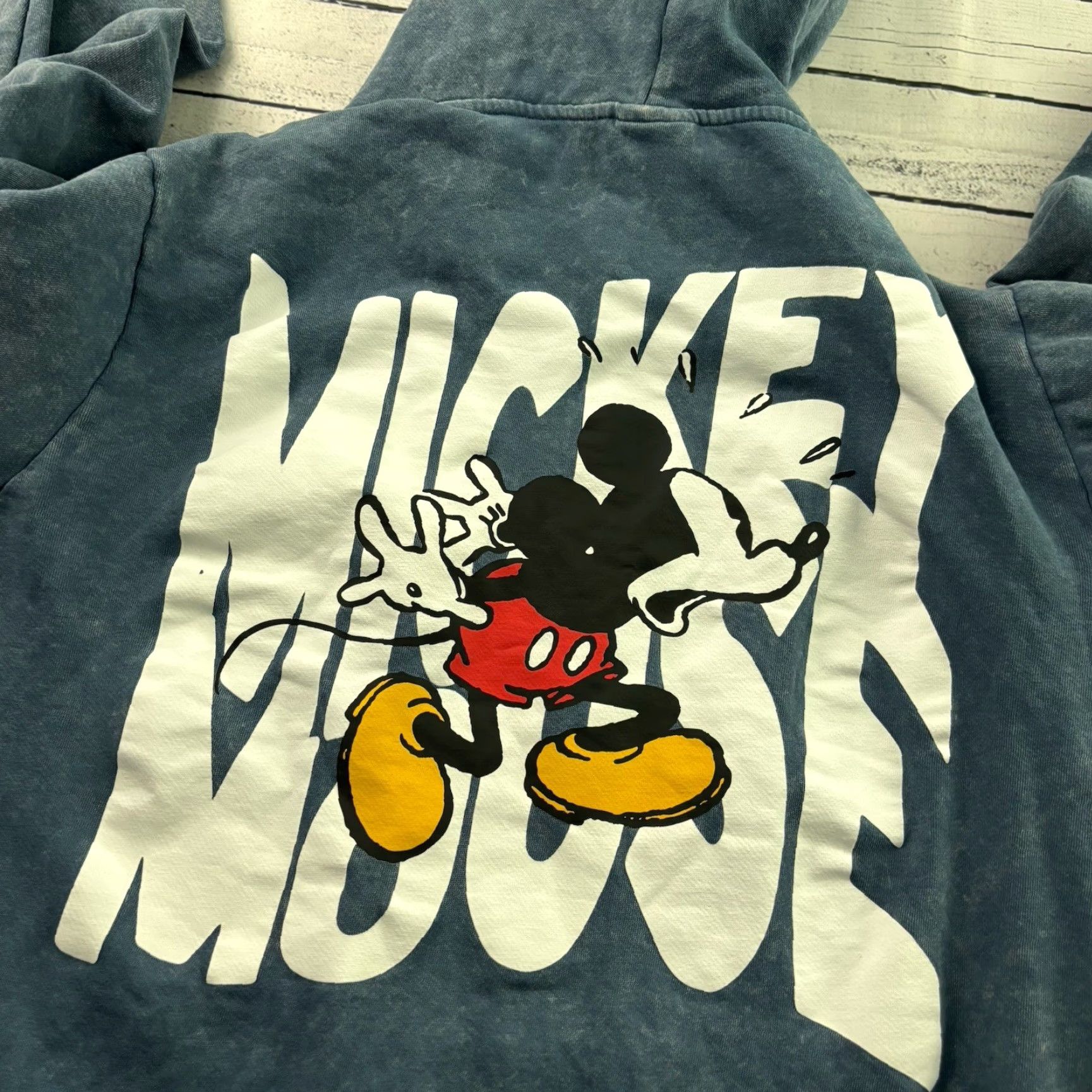 Disney Disney Mickey Mouse Full Zip Hooded Sweatshirt Men XL Blue Size US XL / EU 56 / 4 - 6 Thumbnail
