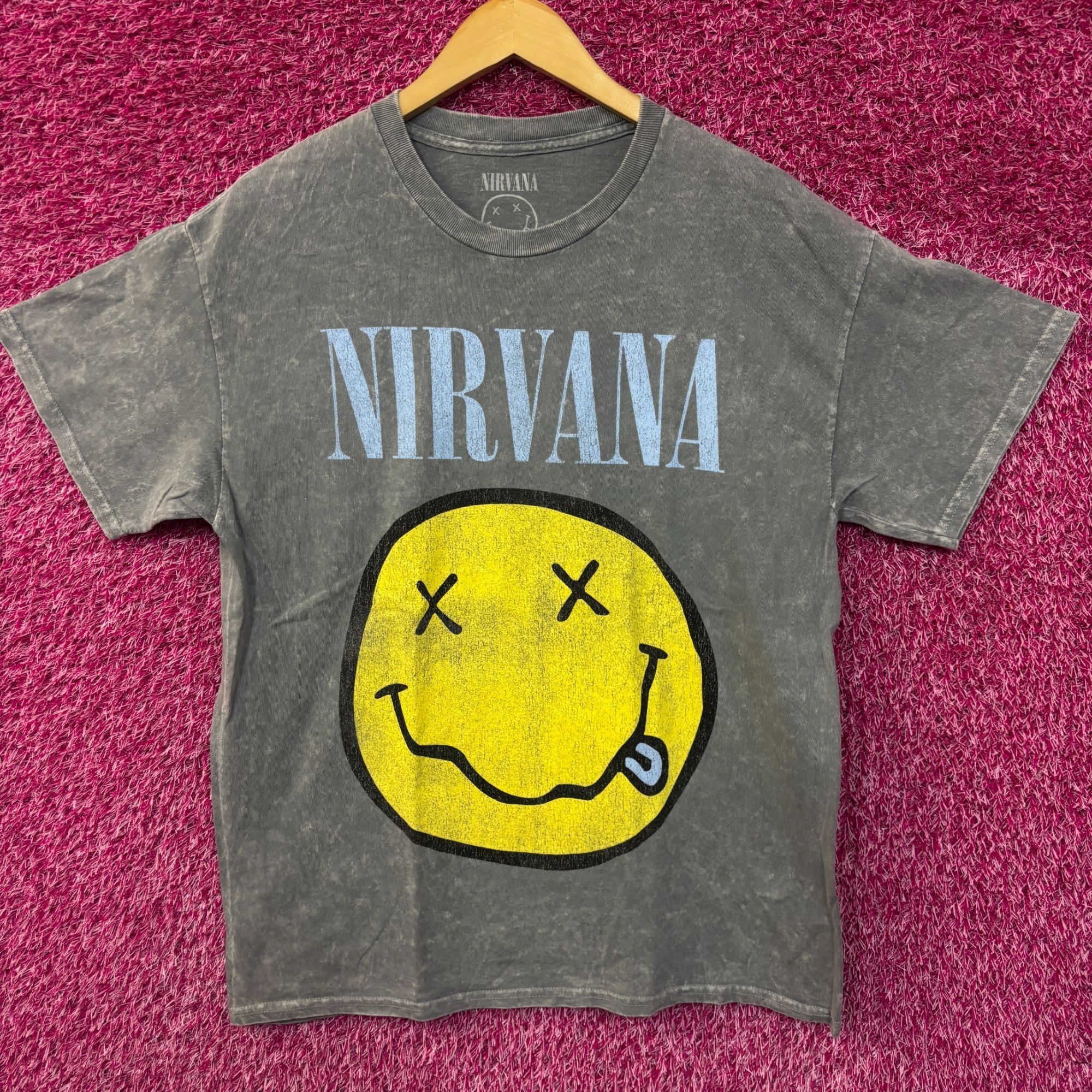 Nirvana Nirvana Nevermind Smiley Face mineral wash tshirt size large Size US L / EU 52-54 / 3 - 1 Thumbnail