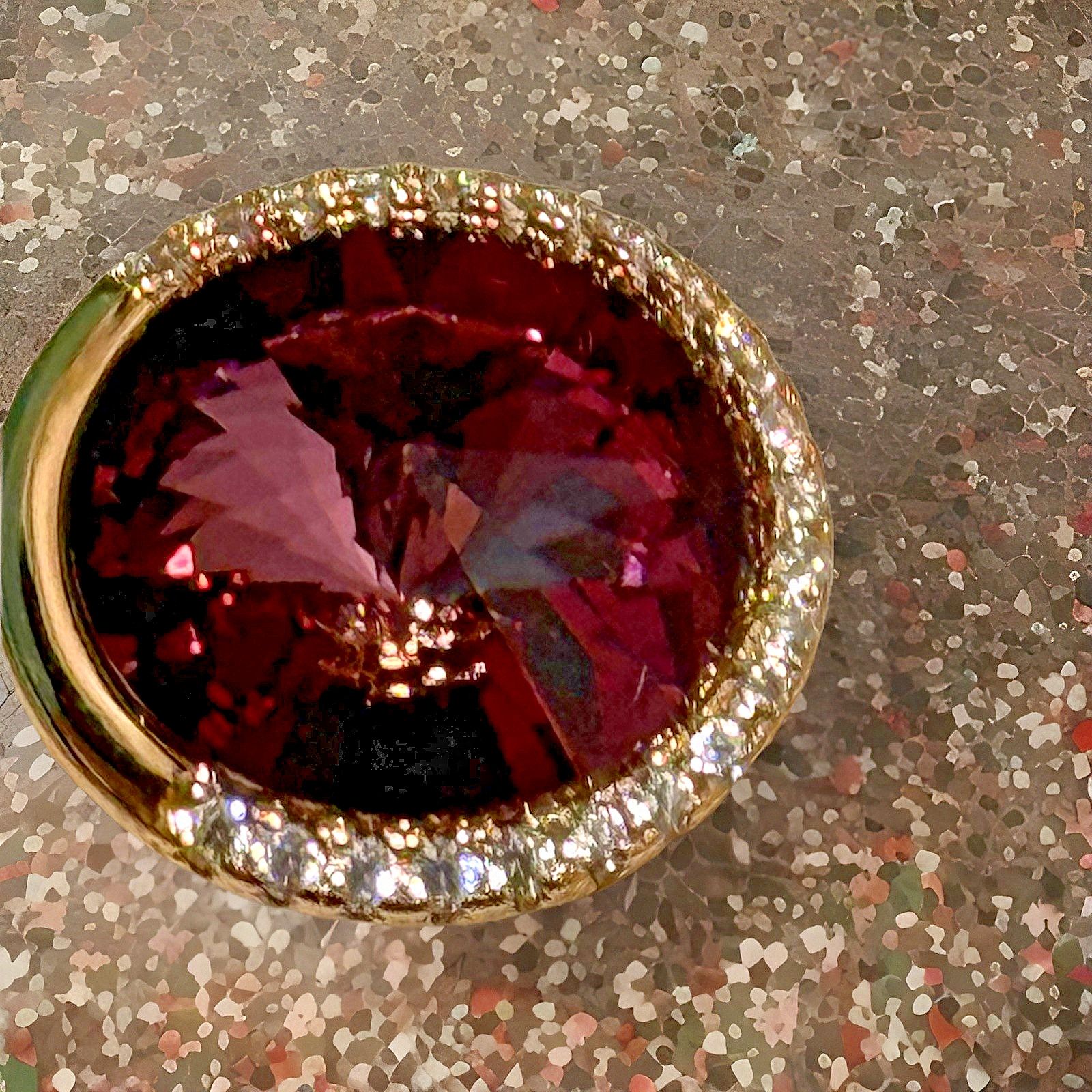 Other Swarovski ring purple elegant ladies gold tone ring SIze 7 Size ONE SIZE - 4 Thumbnail
