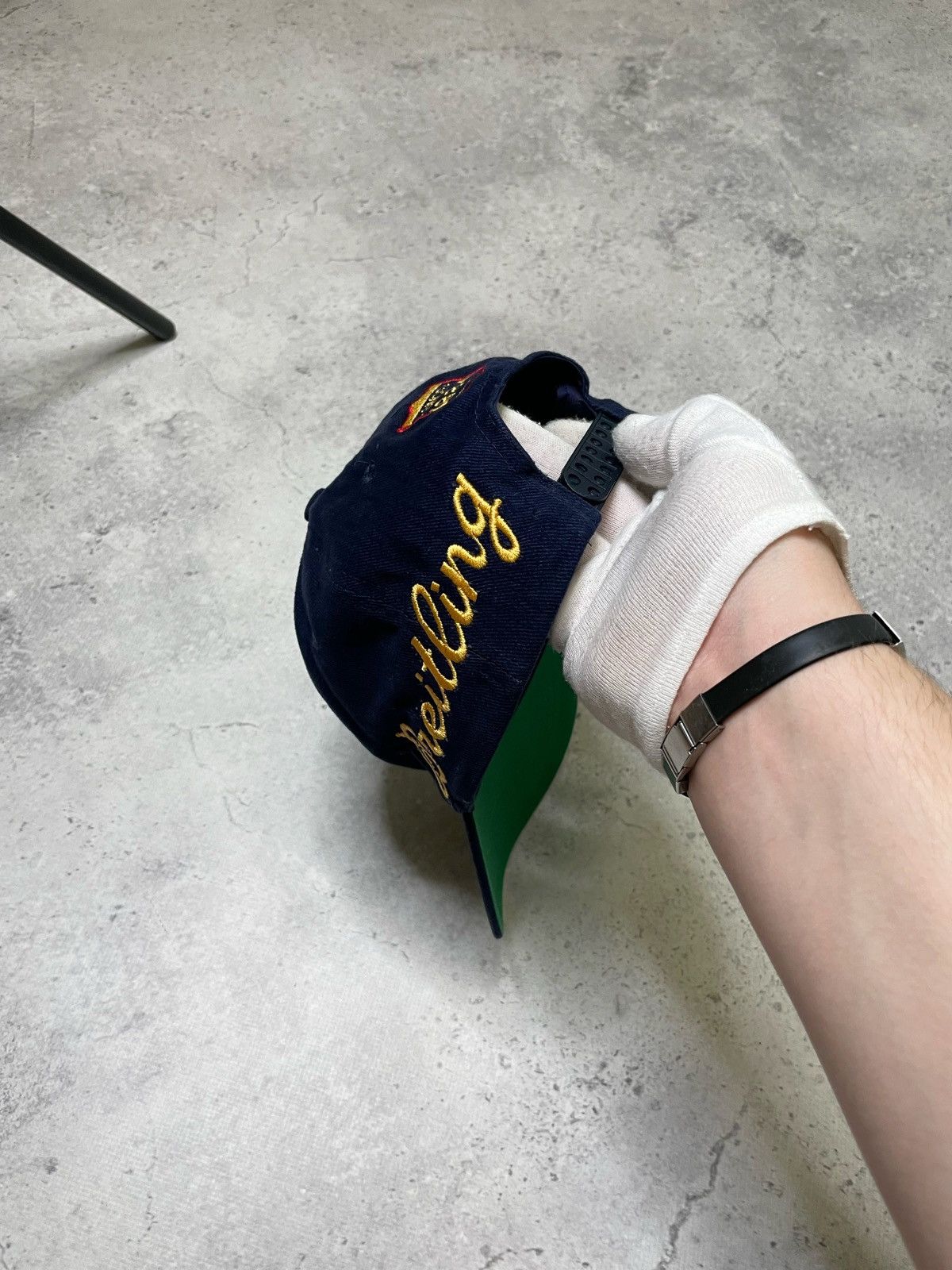 Breitling × Vintage Vintage Breitling Blue Sueded Hat Cap Size ONE SIZE - 4 Thumbnail
