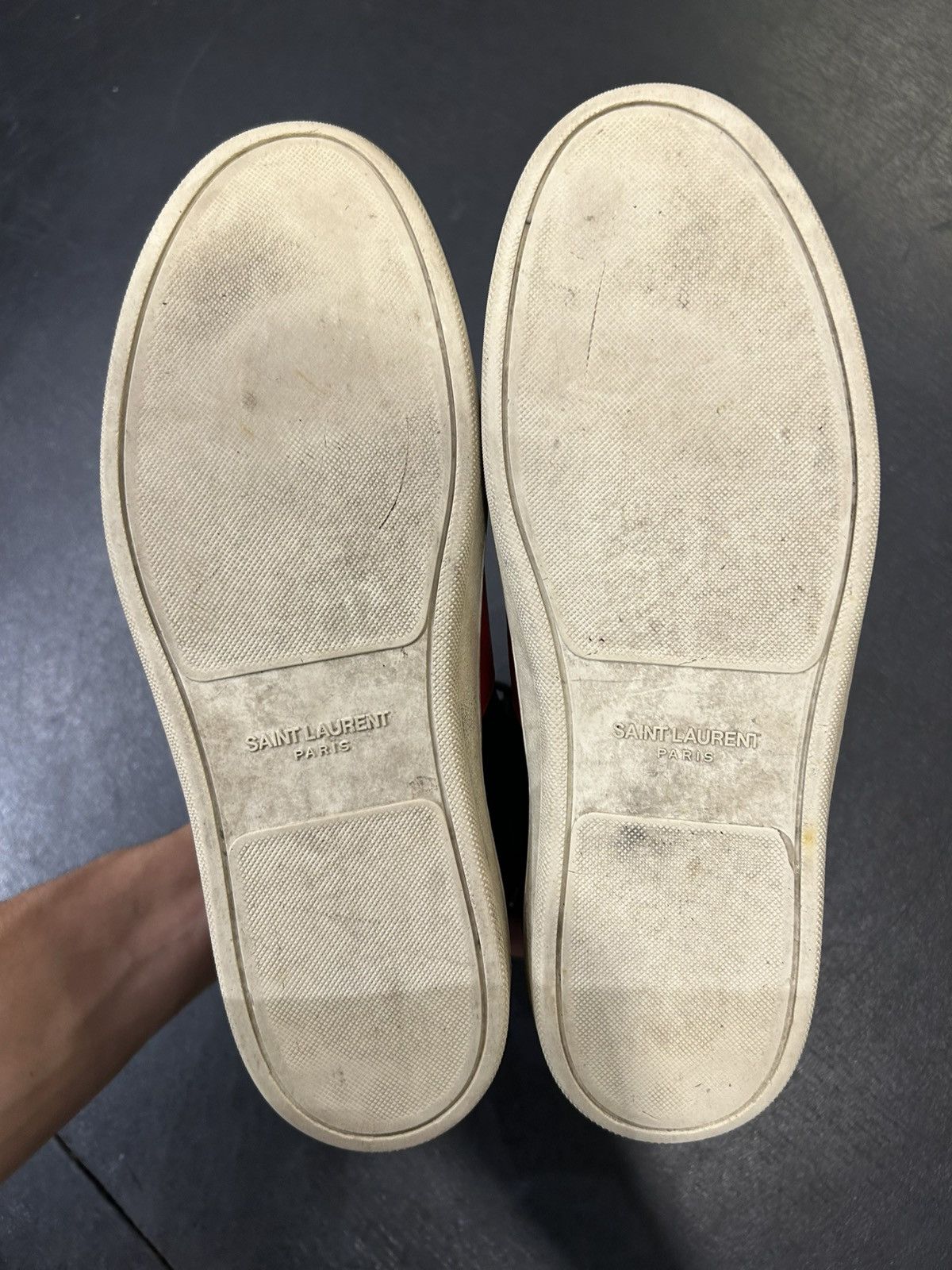 Yves Saint Laurent YSL SL-10H High Top Sneakers - Red Size US 8.5 / EU 41-42 - 7 Thumbnail