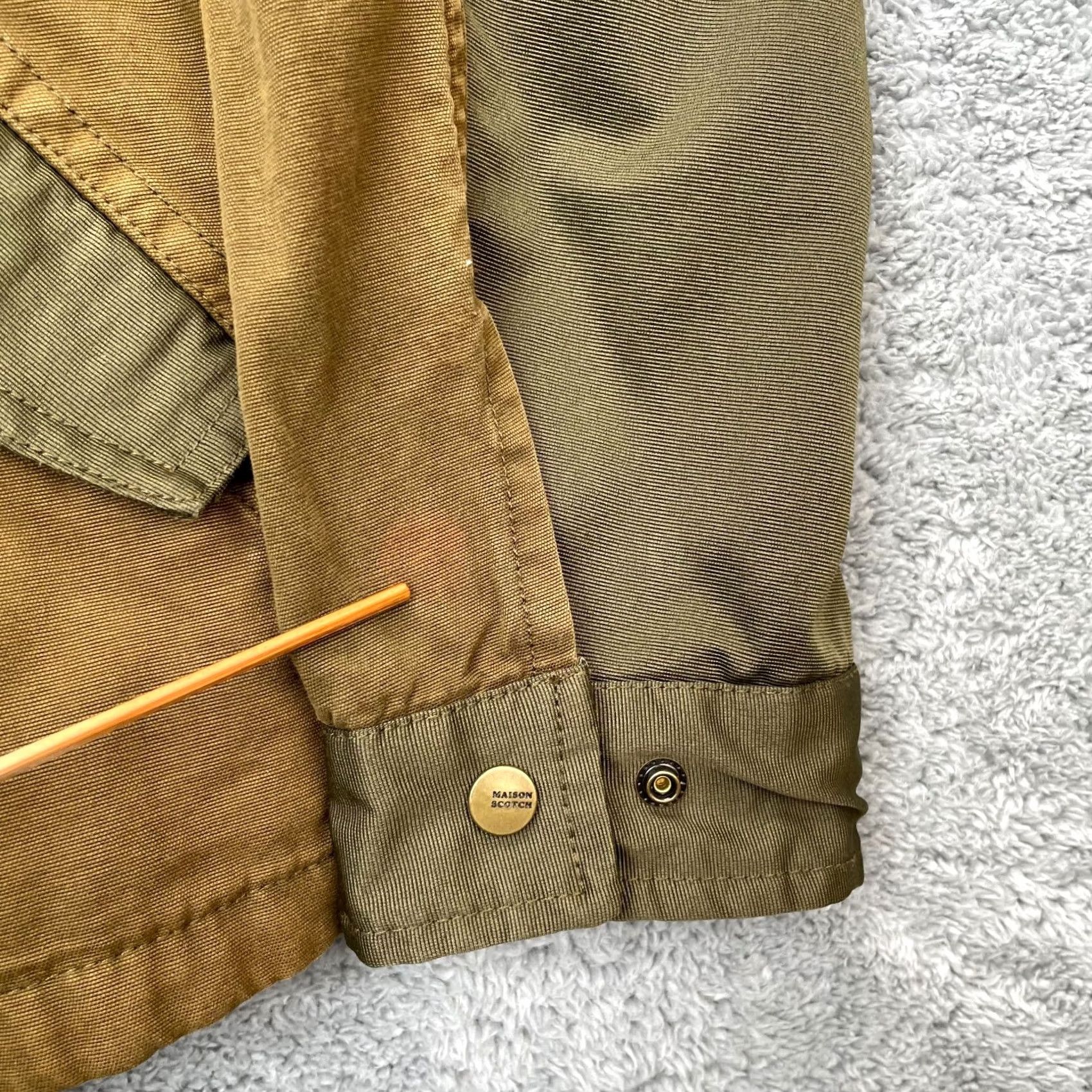 Scotch & Soda Scotch & Soda Jacket Mens Medium Brown Utility Military Chore Work Coat Army Size US M / EU 48-50 / 2 - 7 Thumbnail
