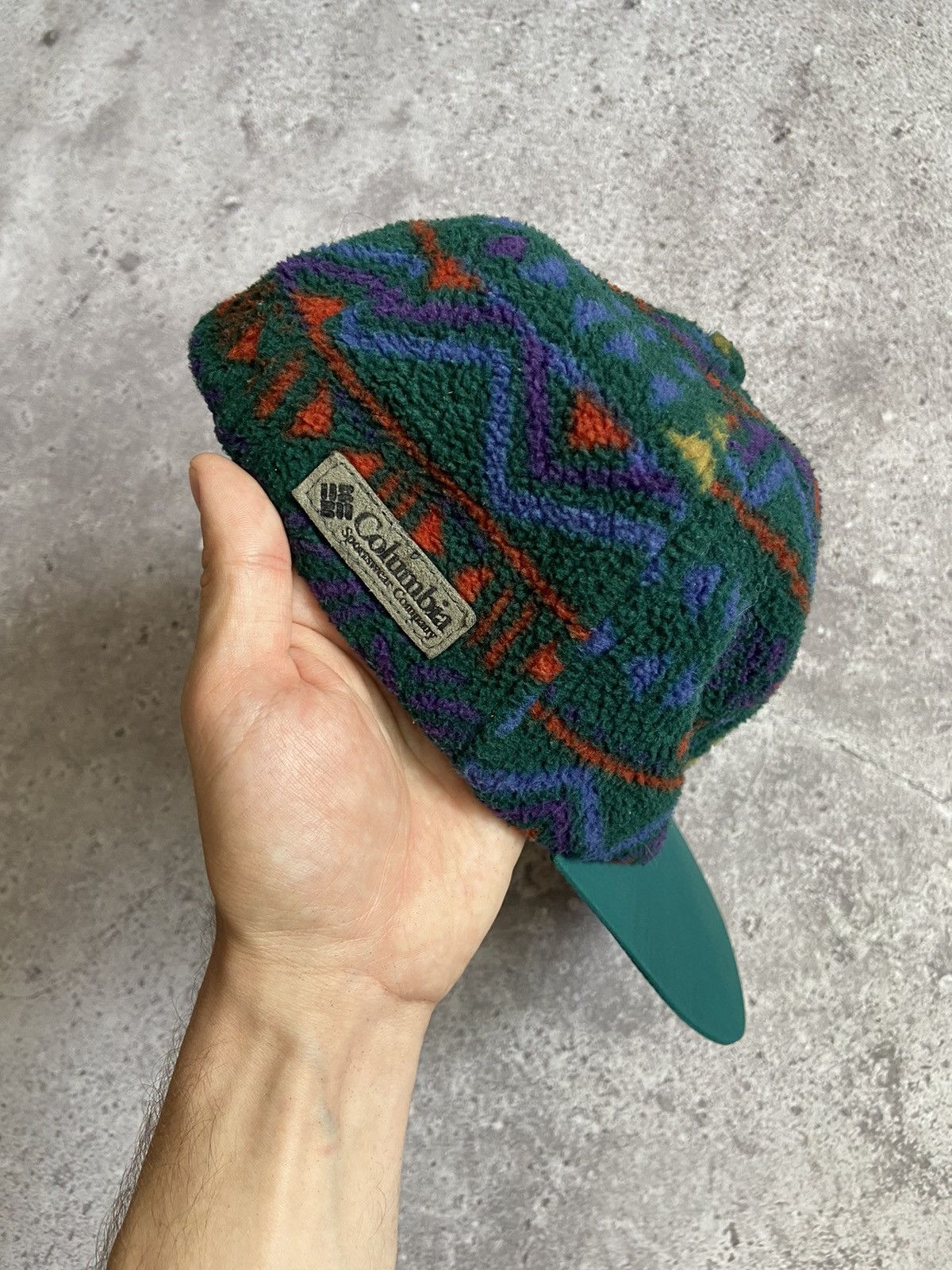Columbia Vintage 90s Columbia Fleece Hat Cap Size ONE SIZE - 6 Thumbnail