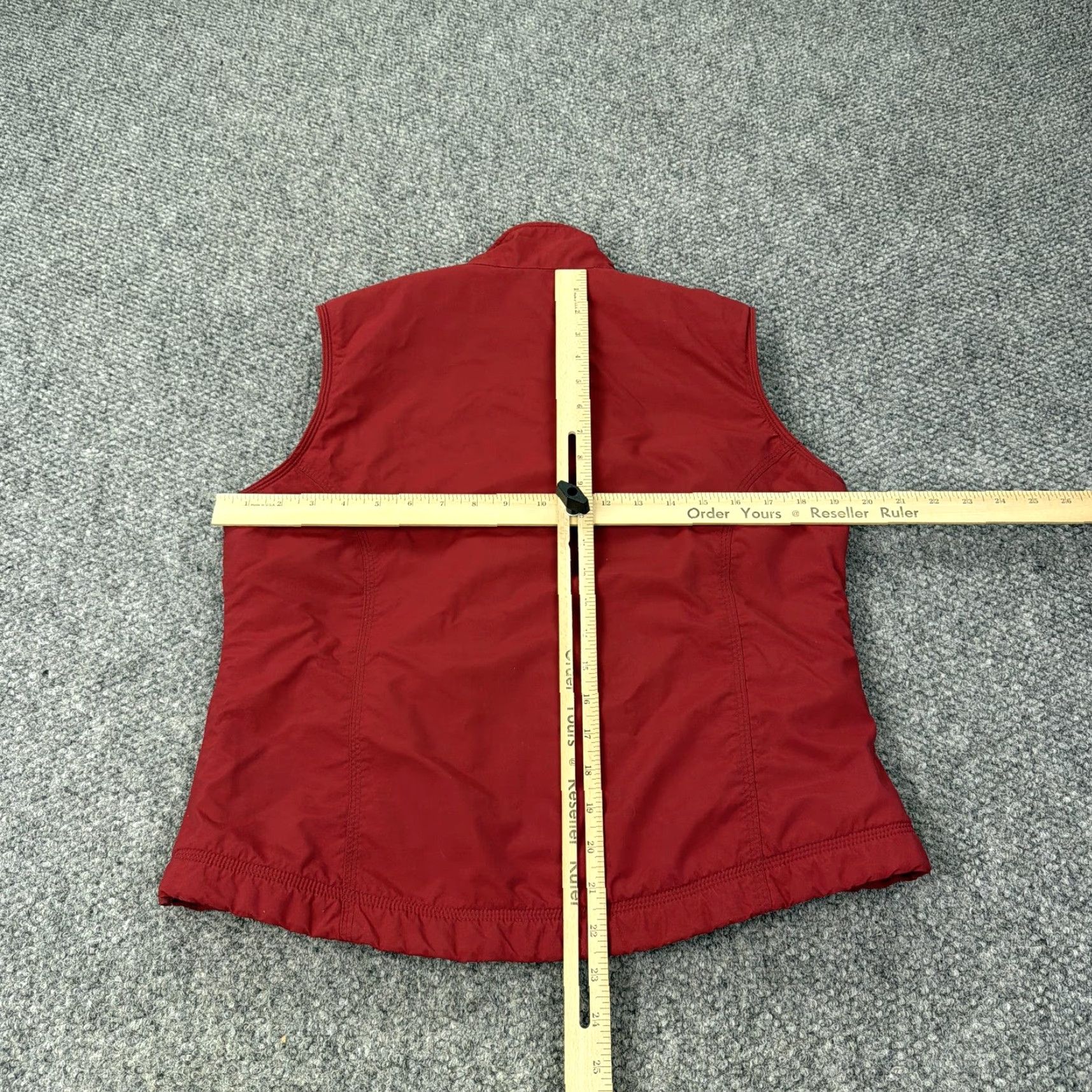 Vintage LL Bean Vest Womens Medium Red Fleece Lined Full Zip Nylon Outdoor Hiking Size M / US 6-8 / IT 42-44 - 5 Thumbnail