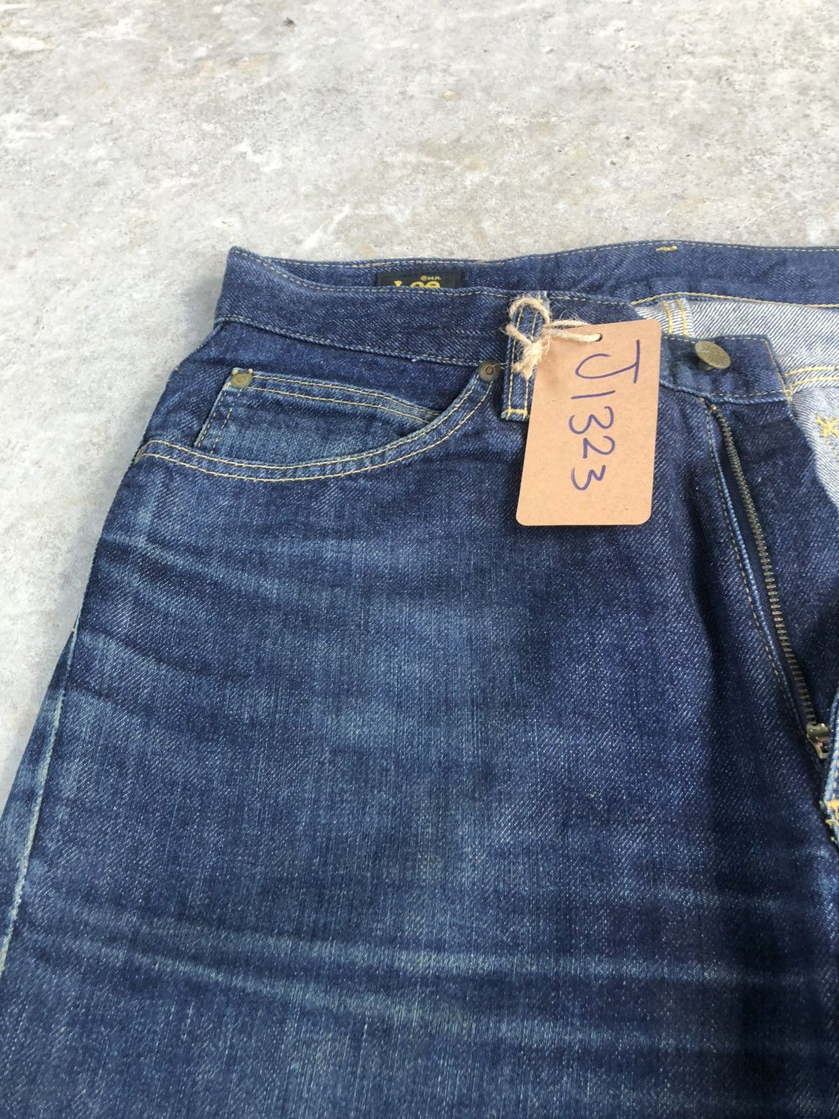 If Six Was Nine Japanese Lee Flared Jeans Distressed Denim Size US 32 / EU 48 - 14 Thumbnail
