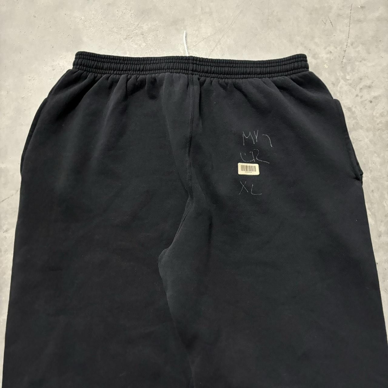 Japanese Brand × Vintage Crazy Vintage 90s Black Made In USA Essential Sweatpants! Size US 36 / EU 52 - 4 Thumbnail