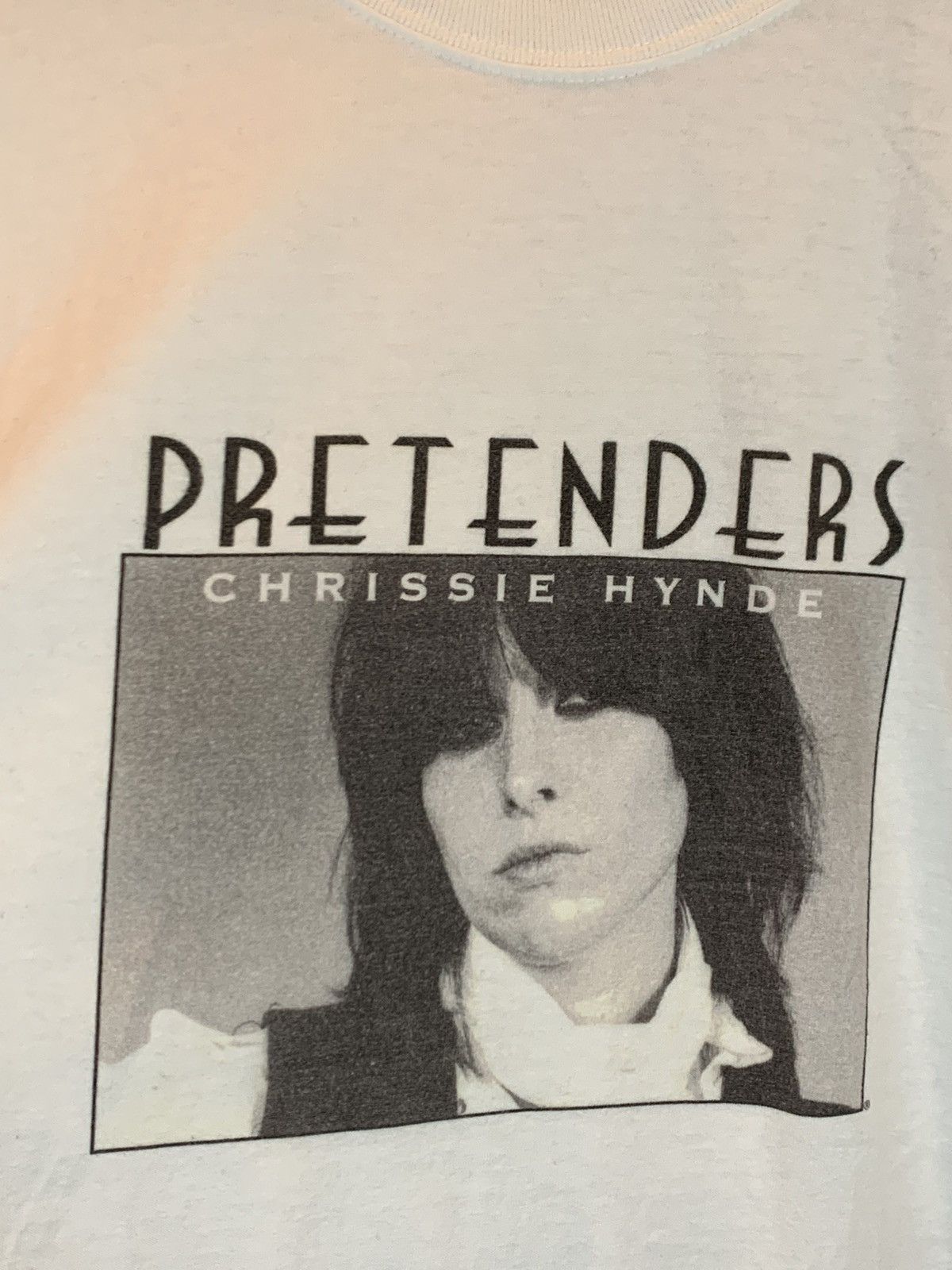 Band Tees × Vintage *RARE* Vintage 90’s The Pretenders Chrissie Hynde Art Shirt Size US M / EU 48-50 / 2 - 2 Thumbnail