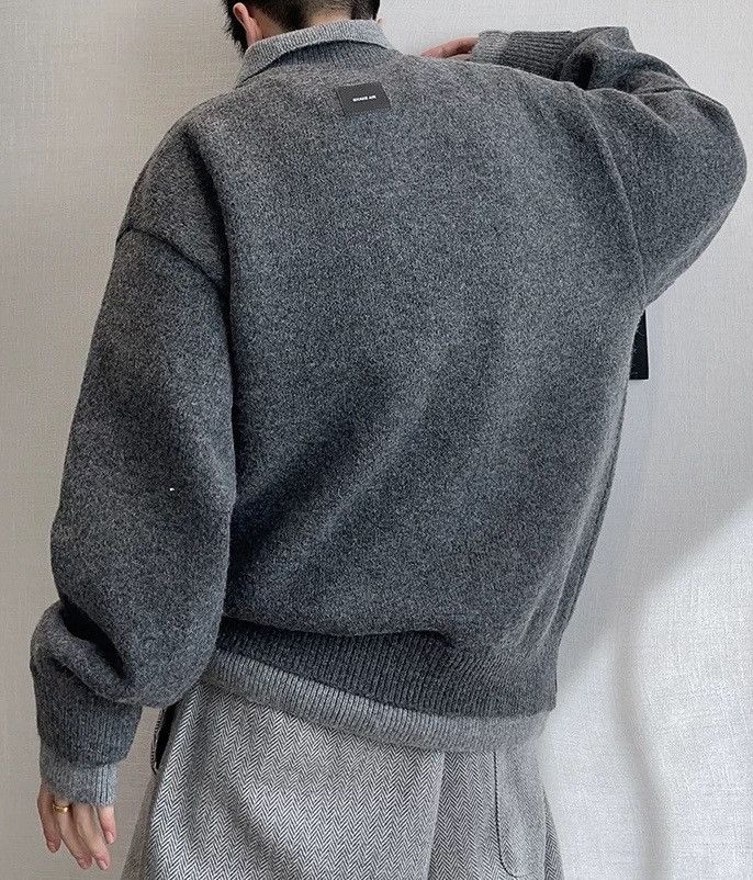Japanese Brand × Vintage Cleanfit retro double layer effect polo sweater knitwear Size US M / EU 48-50 / 2 - 6 Thumbnail