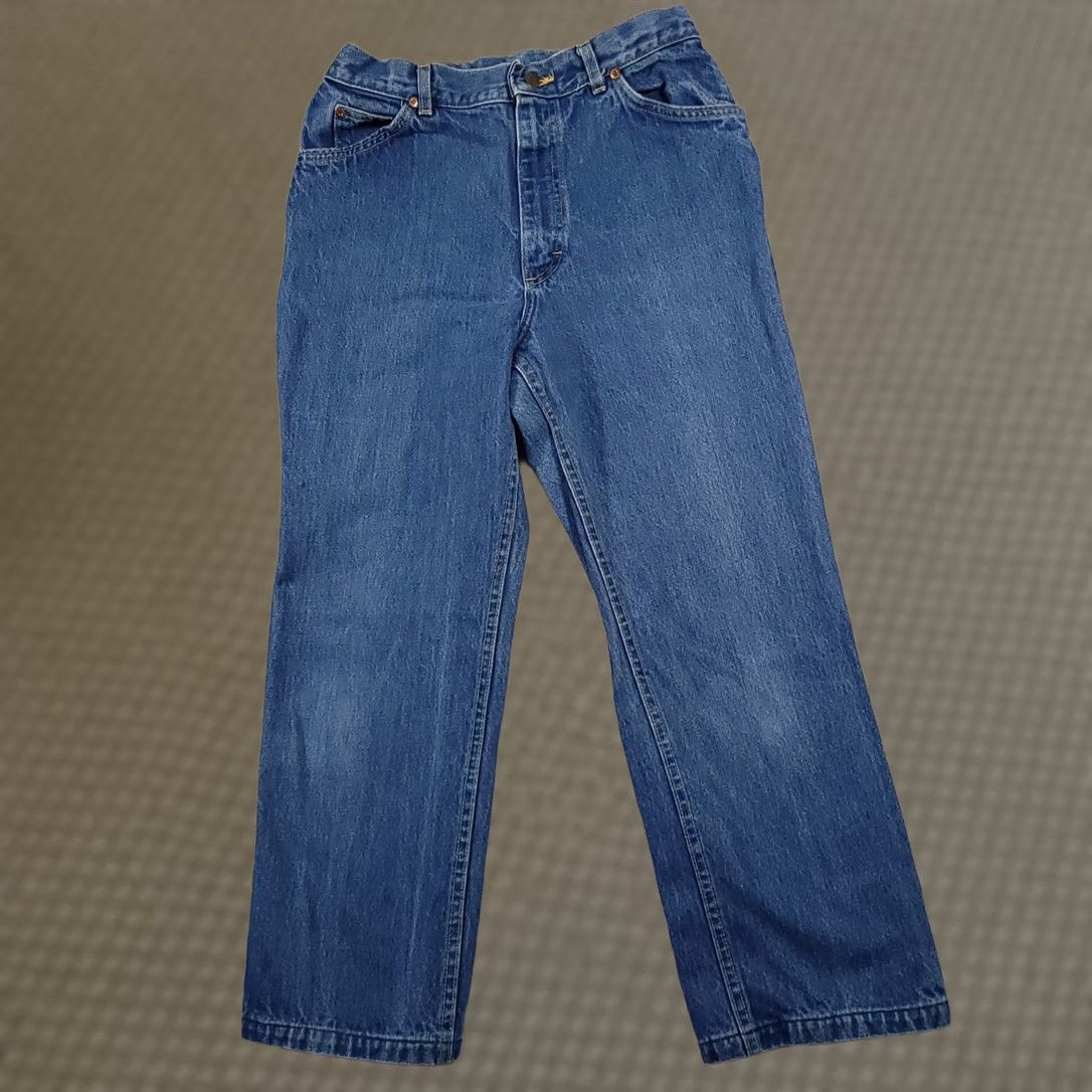 Lee VINTAGE Lee Riders High Rise Denim Jeans Women's 14 Hemmed Short 26.5" USA Made Size 29" - 1 Thumbnail