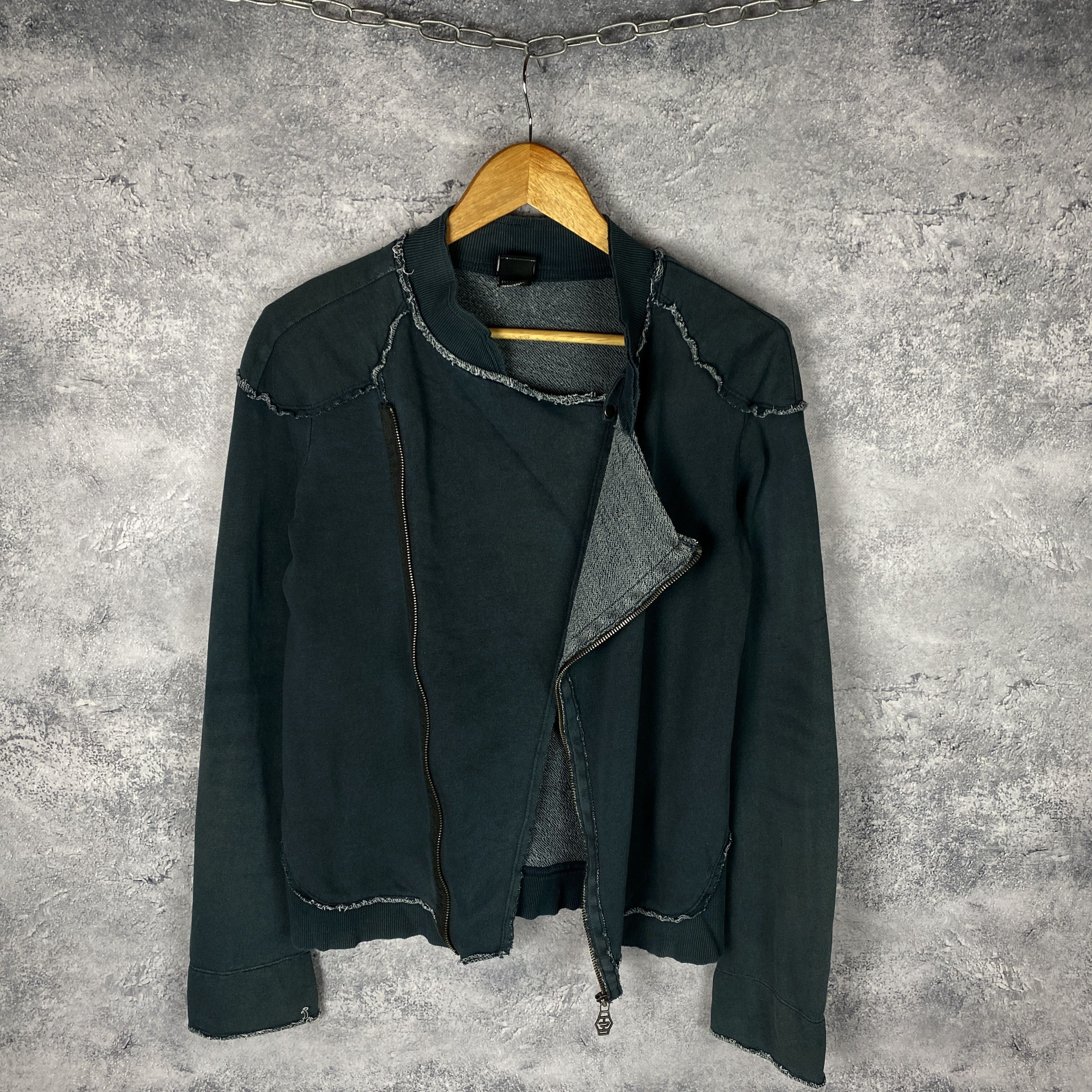 Diesel Diesel Women's Zip Bomber Sweatshirt Size M Blue Long Sleeve Size M / US 6-8 / IT 42-44 - 6 Thumbnail