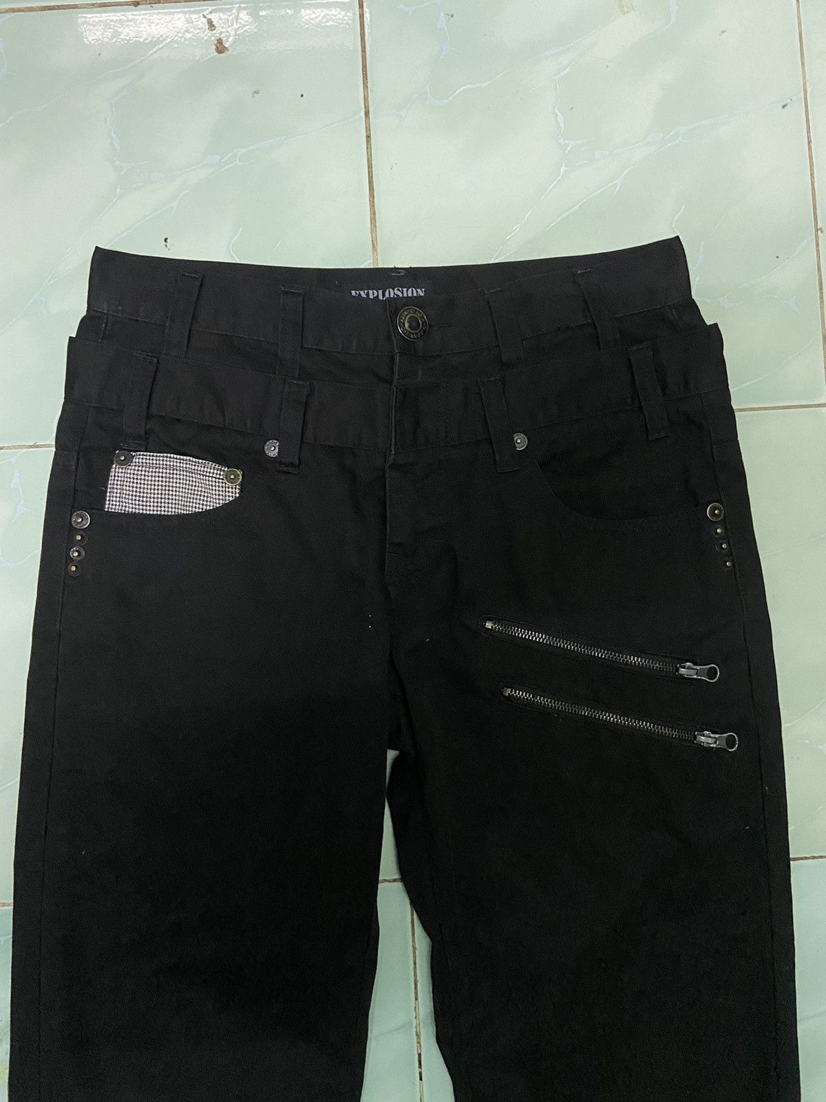 Beauty Beast 🔥 Explosion Black double waist 3 quarter pants kmrii Size US 30 / EU 46 - 3 Thumbnail