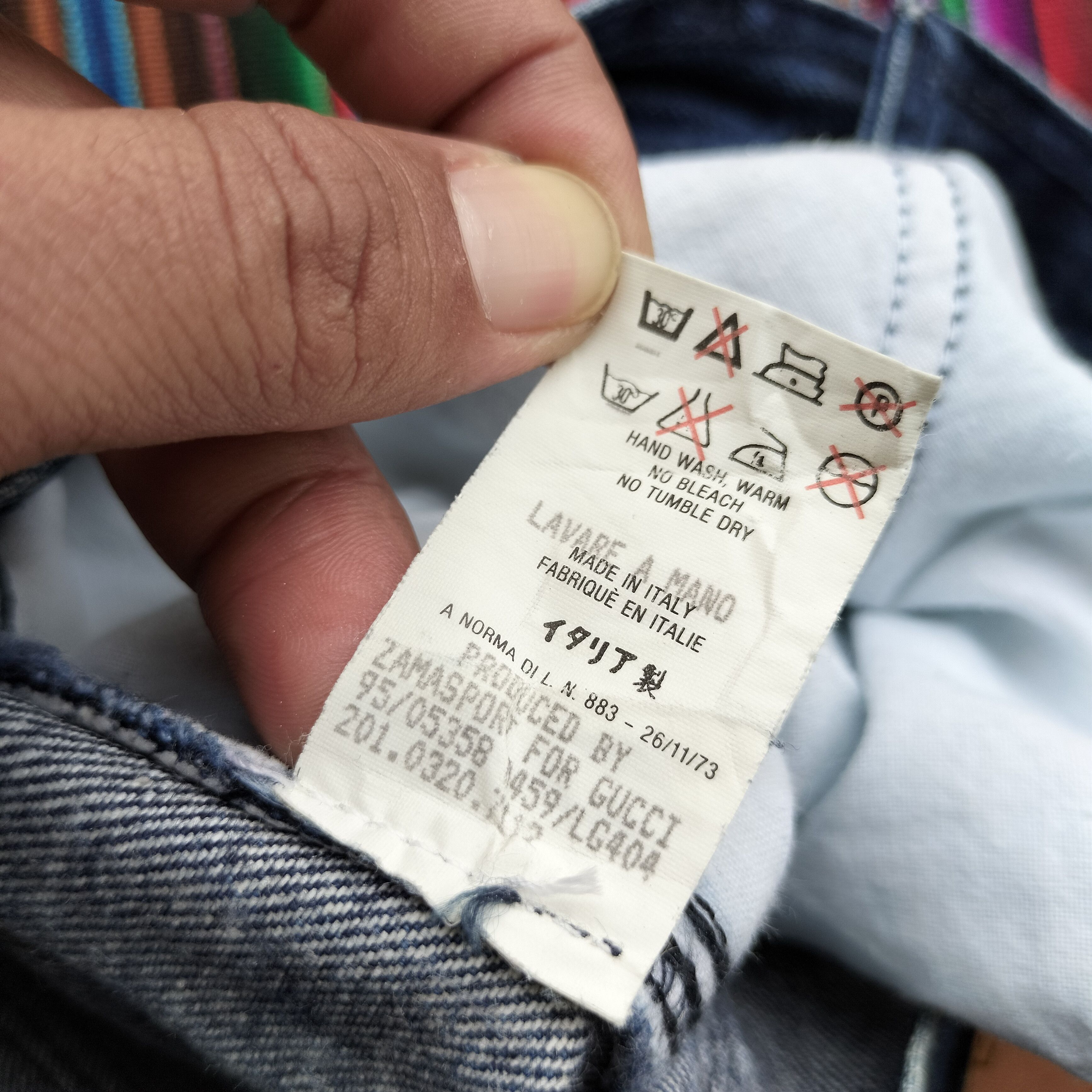 Gucci Gucci Tom ford era embrodery logo back pocket denim Size 26" / US 2 / IT 38 - 8 Thumbnail