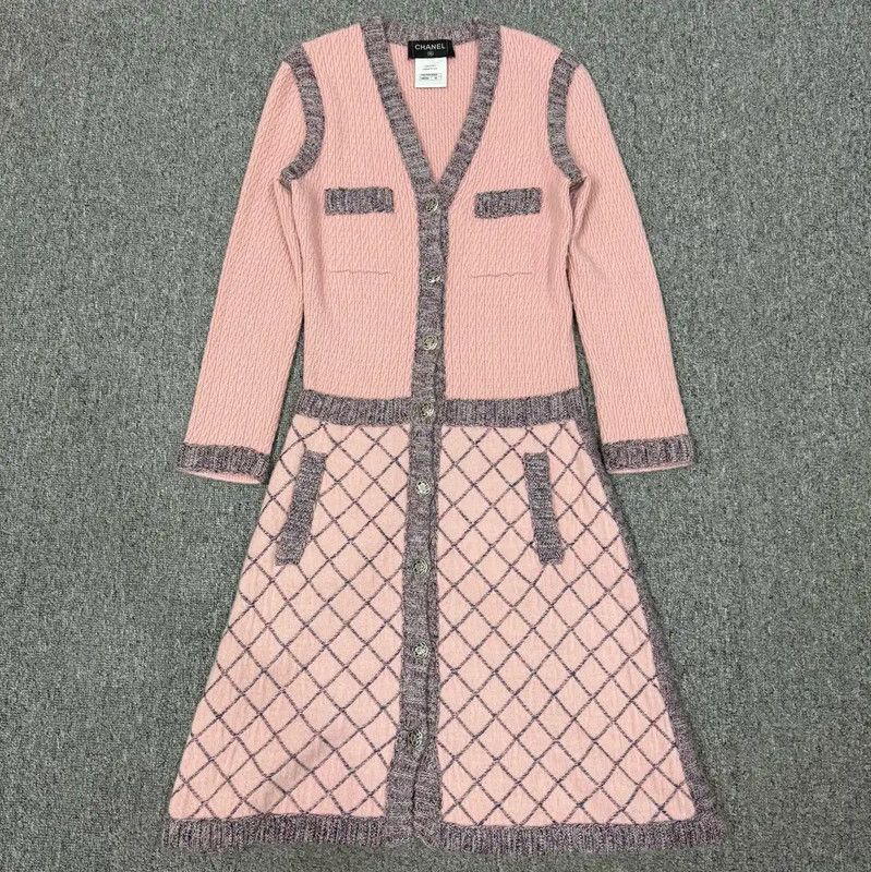 Chanel Pink Cashmere Dress 0089
