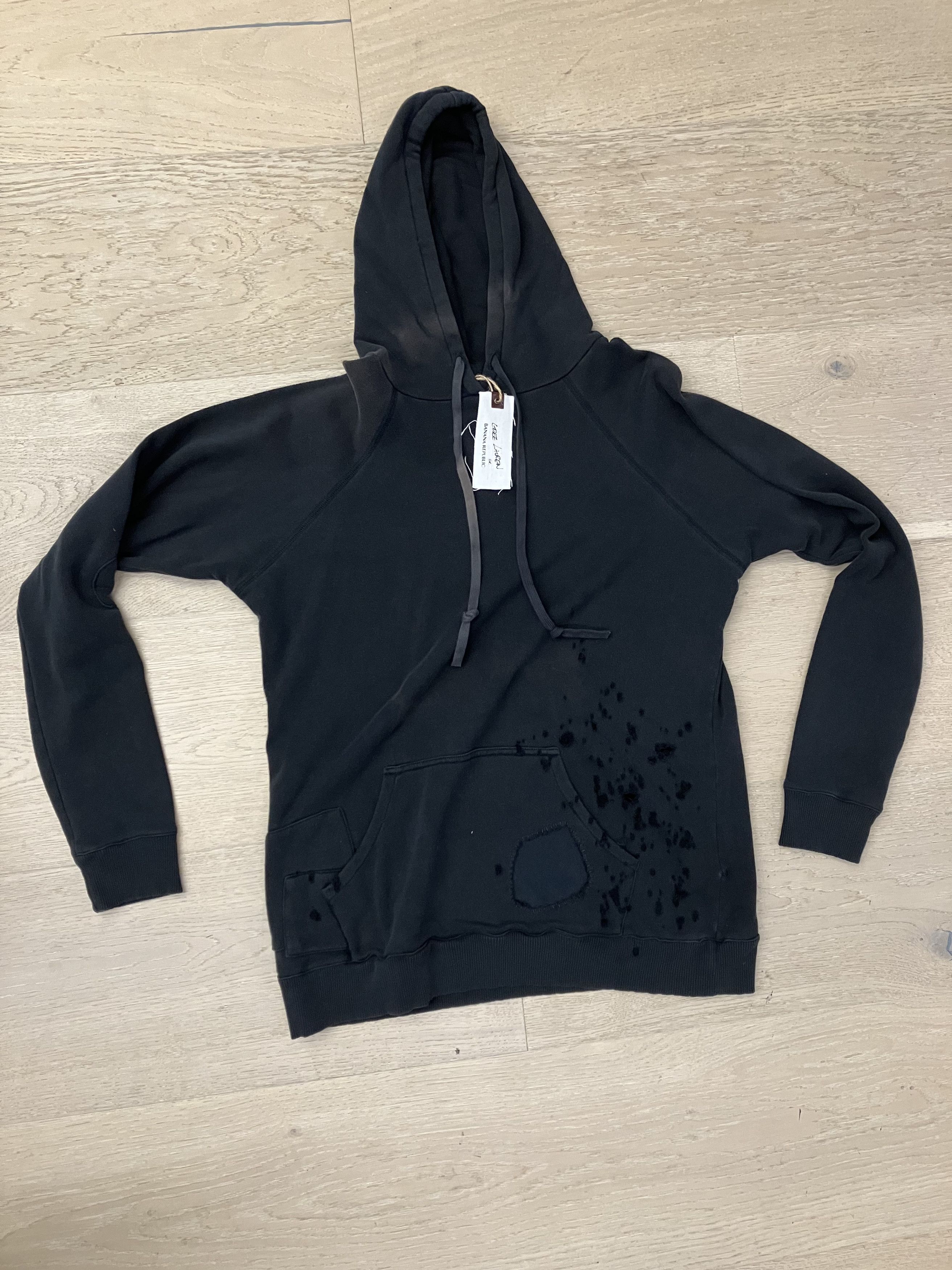 image of NWT Greg Laurent X Banana Republic Black Hoodie 14/50 Limited, Men's (Size Medium)