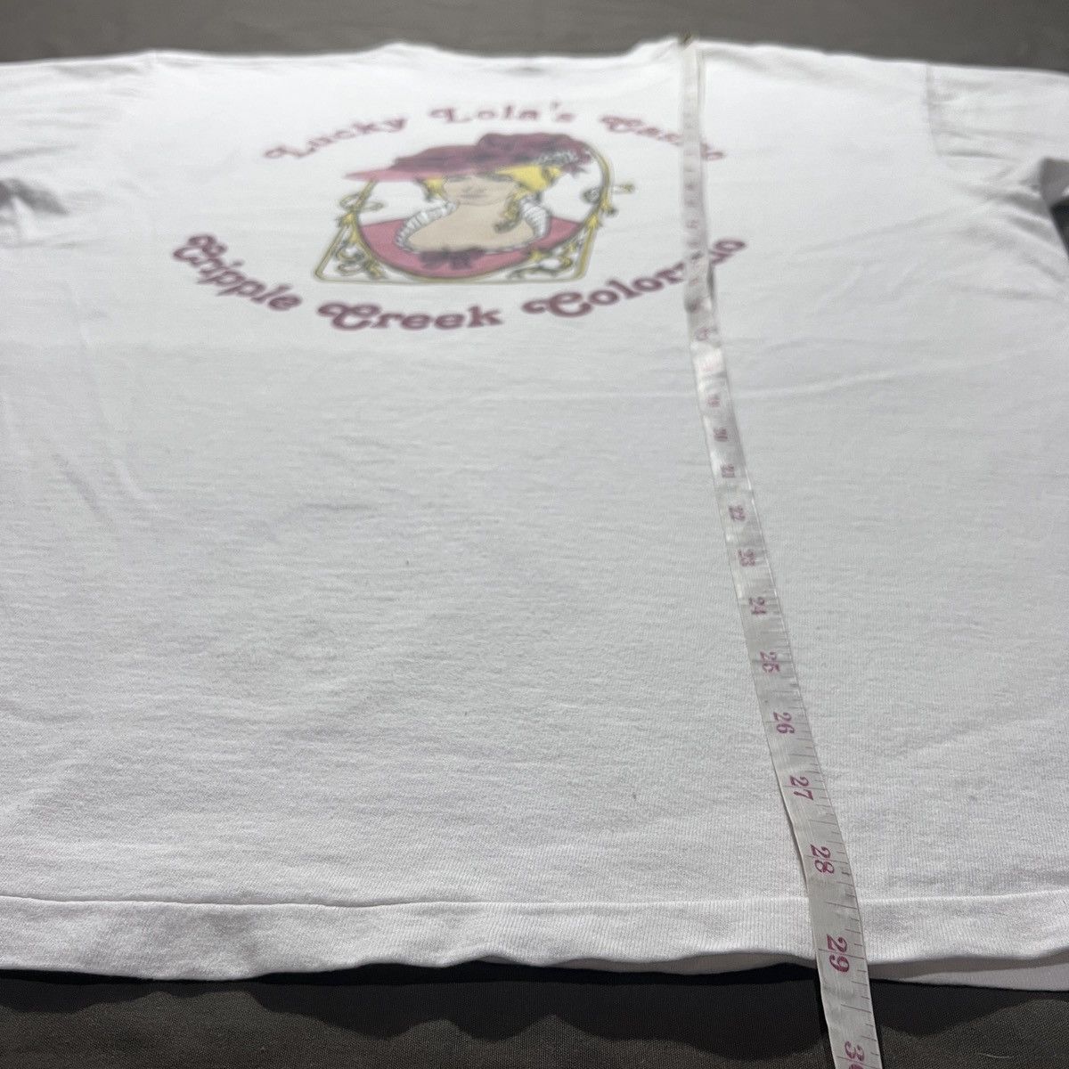 Vintage Vintage 90s Lucky Lola's Casino Cripple Creek Graphic Tee Size US XL / EU 56 / 4 - 7 Thumbnail