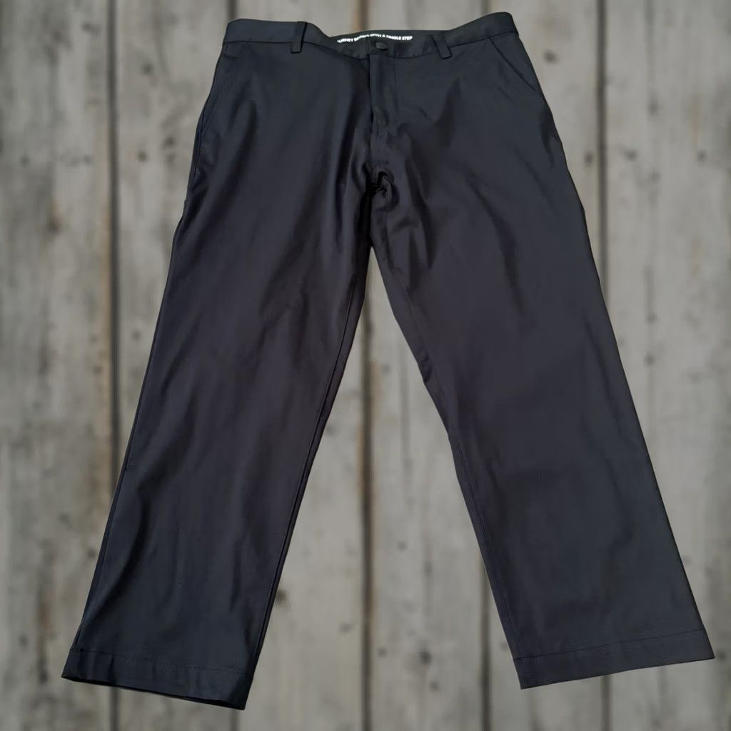 Rhone Rhone Commuter Slim Pants Mens 34x25 Black Straight Leg Performance Stretch Chino 5-Pocket Size US 34 / EU 50 - 1 Thumbnail