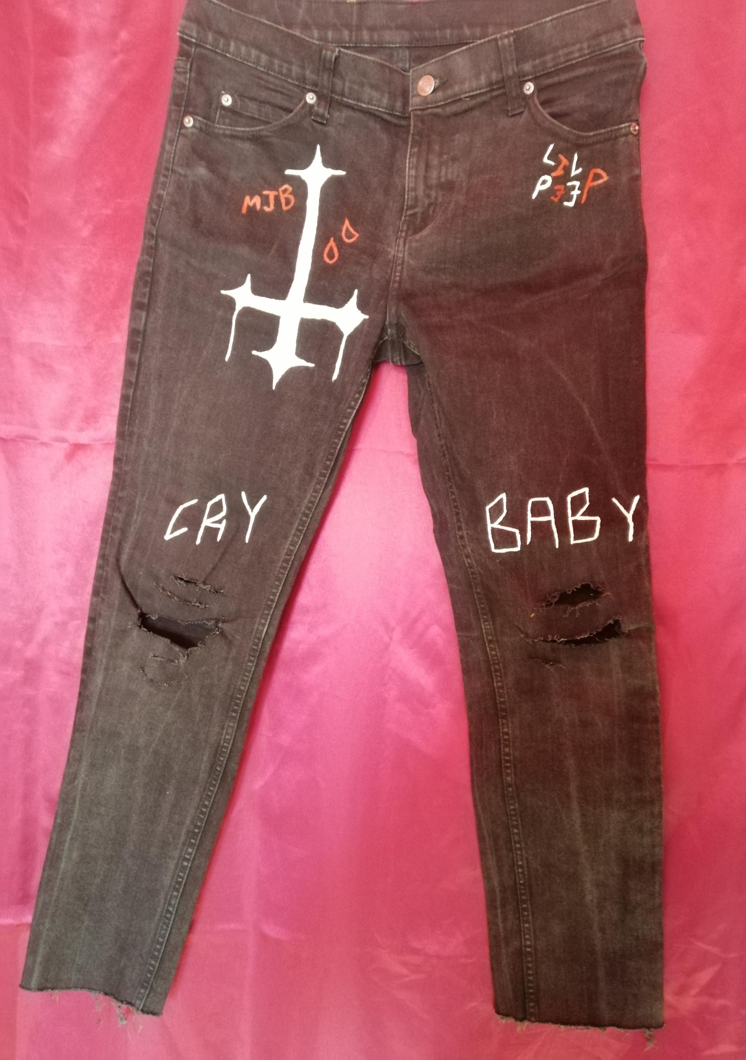 Lil peep custom sales jeans