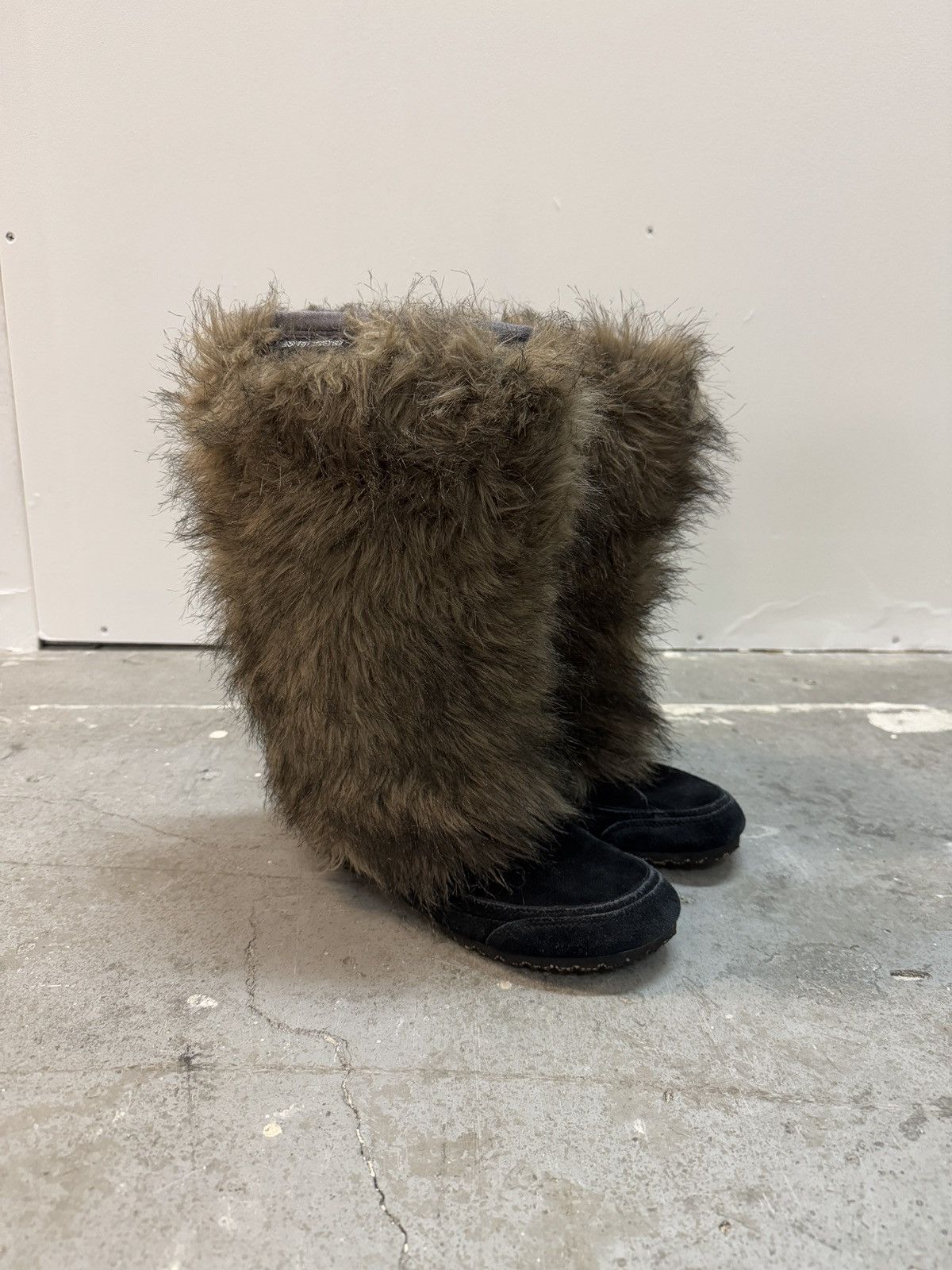 Vintage Espirit Fur Vintage Winter Boots y2k Moon Ski Size US 6 / IT 36 - 3 Thumbnail
