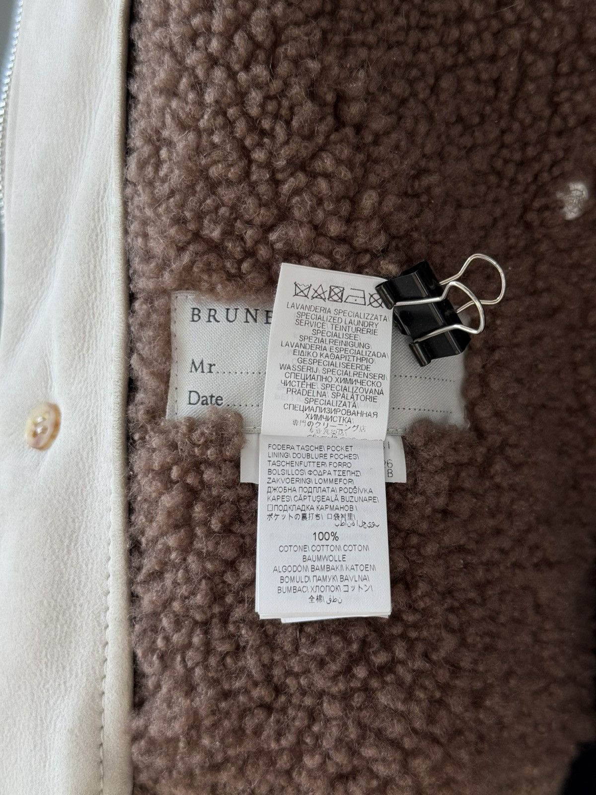 Brunello Cucinelli RRP $10500 Brunello Cucunelli suede sheepskin coat Jacket Size US XL / EU 56 / 4 - 16 Thumbnail