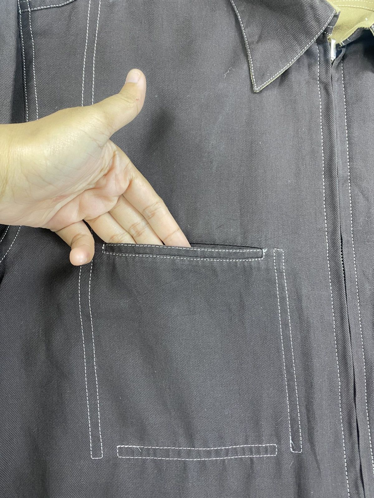 Alfred Dunhill × Designer × Vintage Vintage DUNHILL Breasted Pocket Reversible Jacket Size US M / EU 48-50 / 2 - 7 Thumbnail