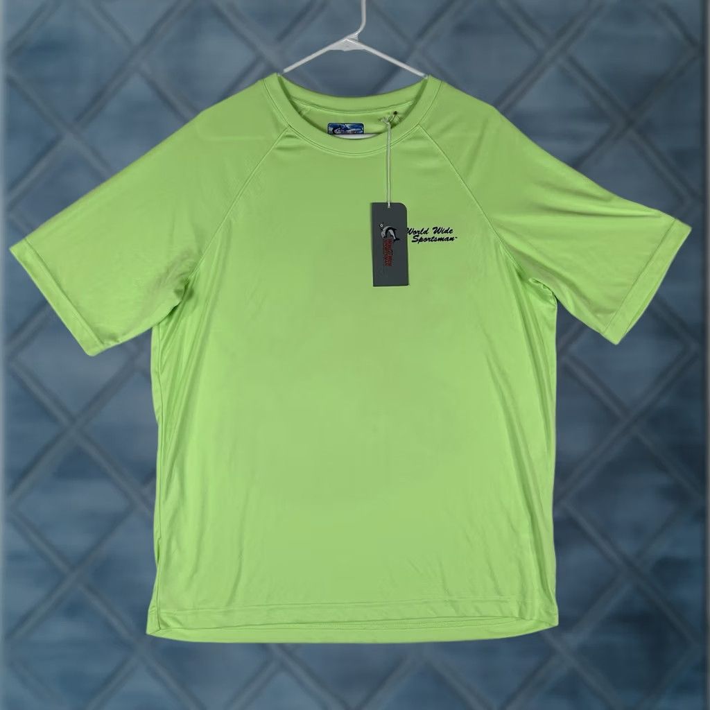 Vintage World Wide Sportsman Swim Shirt Mens Large Neon Yellow Size US L / EU 52-54 / 3 - 1 Thumbnail