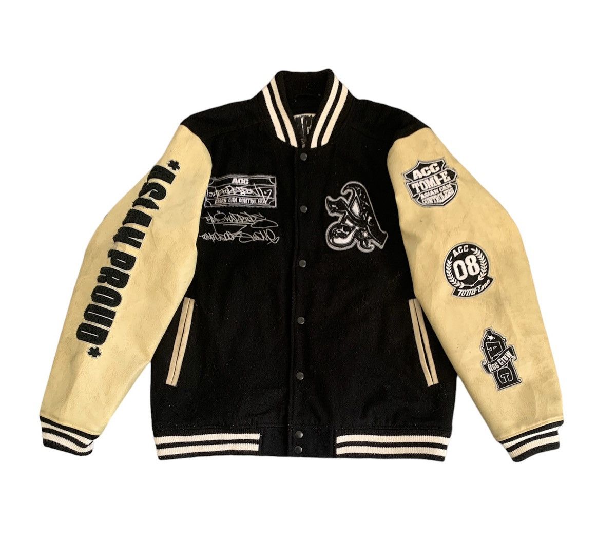 Japanese Brand ACC Asian Can Controlerz Varsity Jacket Size US L / EU 52-54 / 3 - 1 Thumbnail