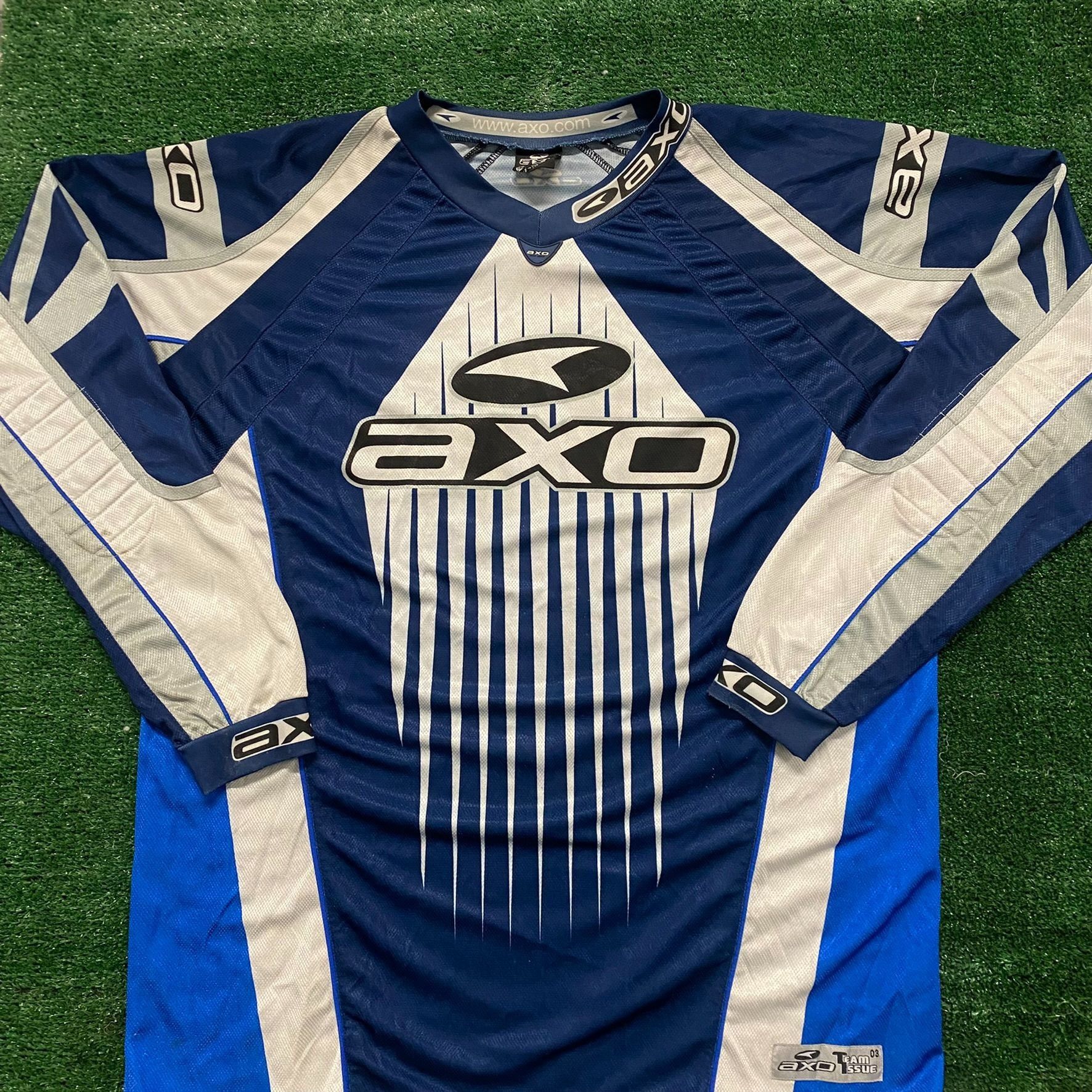 Vintage Vintage 90s AXO Motocross Jersey Shirt MotoX Long Sleeve Size US XL / EU 56 / 4 - 1 Thumbnail