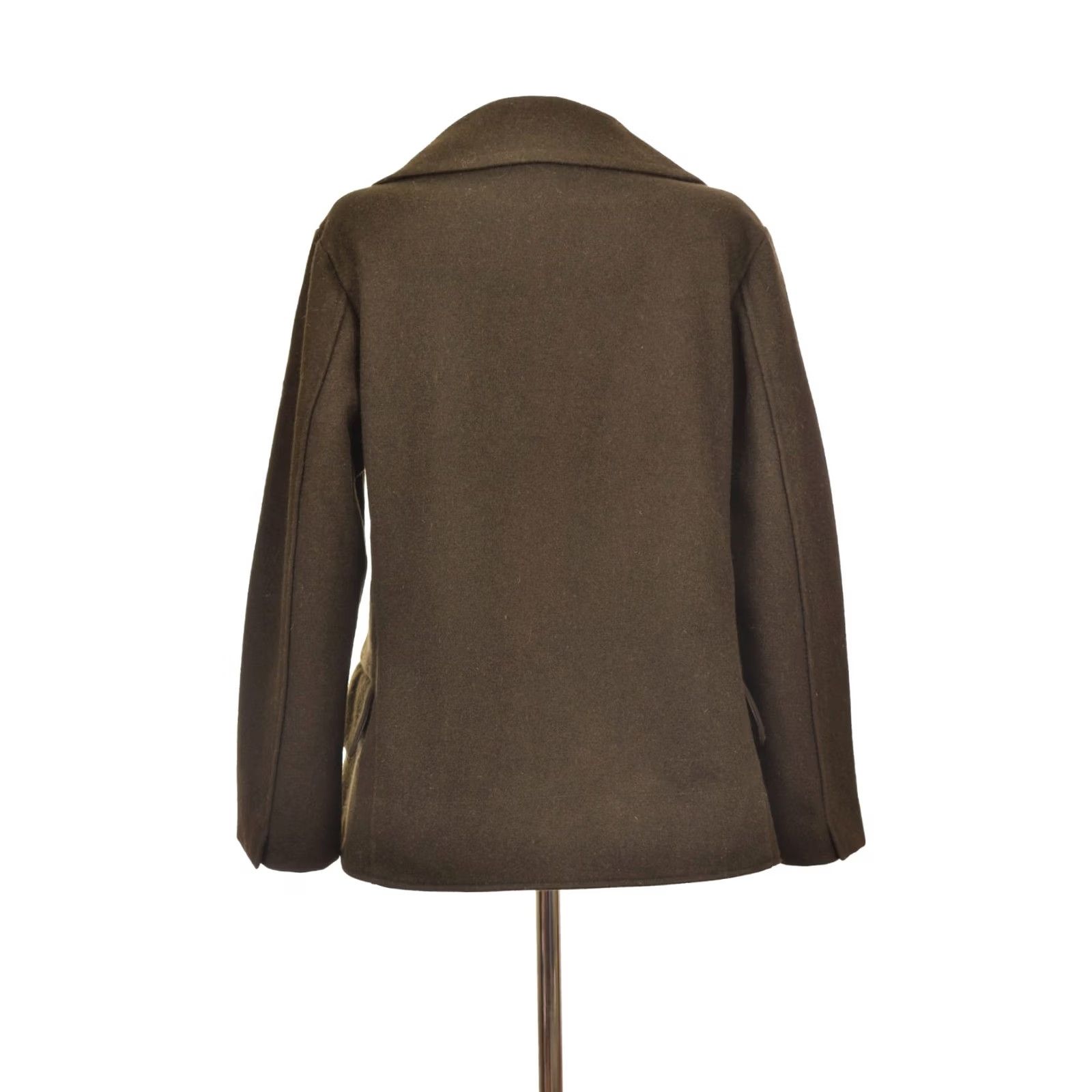 Uniqlo DDP Uniqlo Jil Sander +J Big Collar Wool Blend Pea Coat Coat L Brown Womens XS XS? Size L / US 10 / IT 46 - 3 Thumbnail