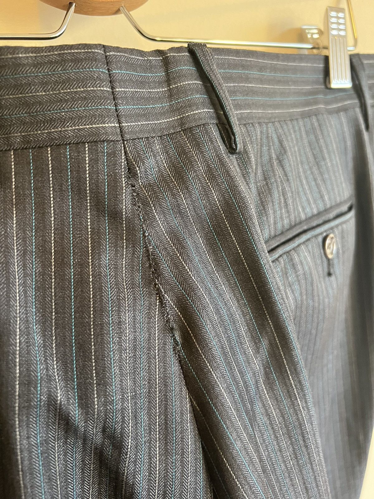 Etro ETRO 2 PIECE striped suit 52 size silk Italy Size 52R - 11 Thumbnail