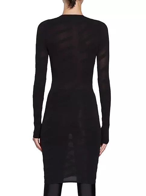 o1mt1gz1024 Mini Allover Logo Dress in Black