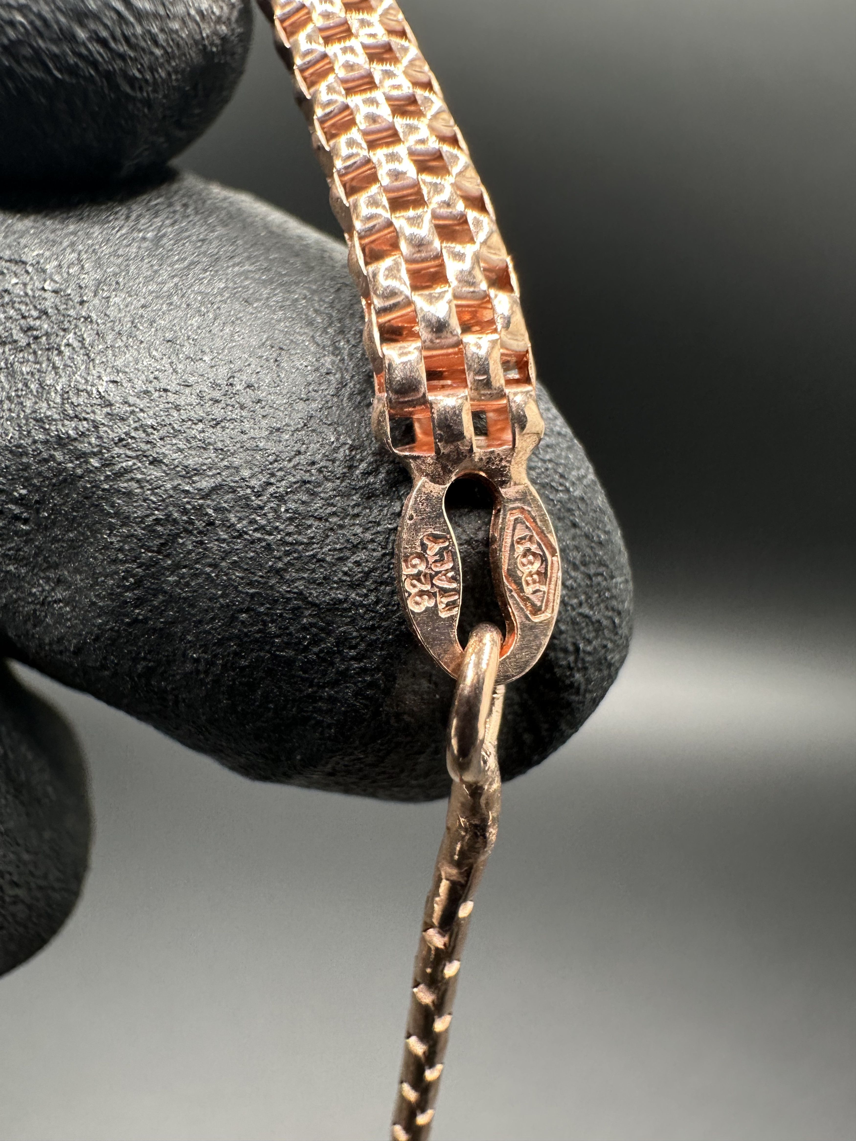 Jewelry ROSE GOLD OVER STERLING SILVER 925 MESH ADJUSTABLE BRACELET Size ONE SIZE - 5 Thumbnail