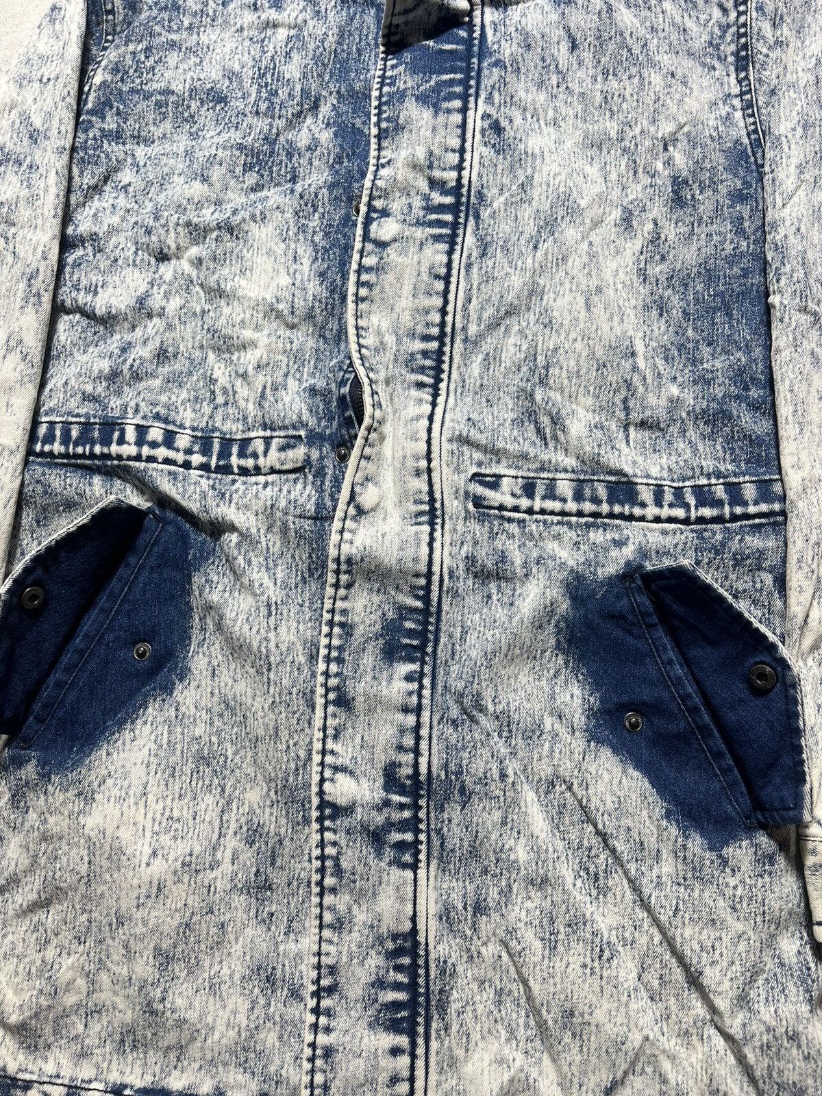 In The Attic Vintage In The Attic Stone Washed Double Pocket Long Jacket Size US L / EU 52-54 / 3 - 11 Thumbnail