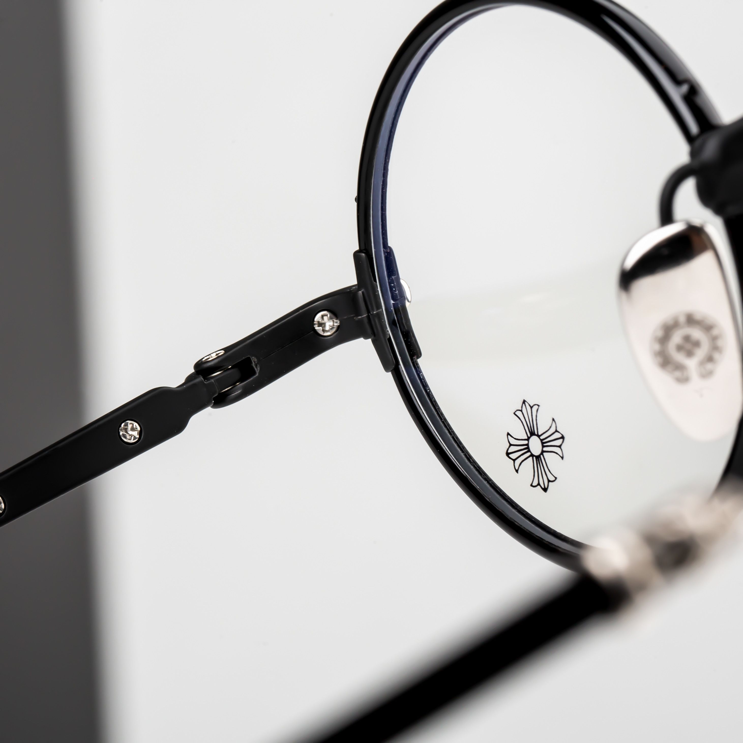 Chrome Hearts CHROME HEARTS EDITH F. BLACK/MATTE BLACK GLASSES Size ONE SIZE - 4 Thumbnail