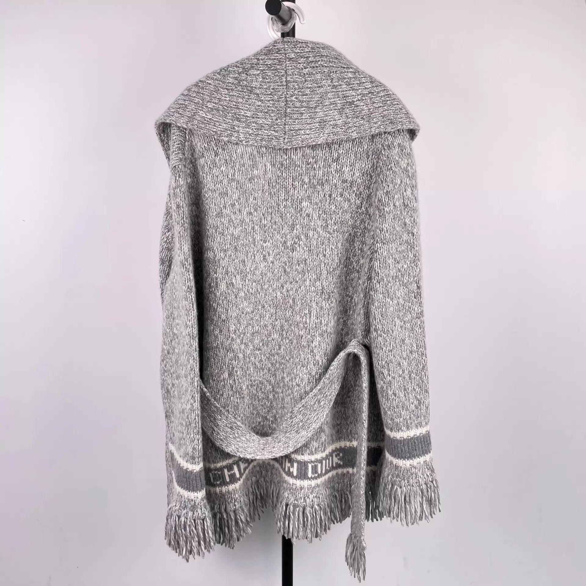 Dior Dior Gray Wool Coat 46 Size M / US 6-8 / IT 42-44 - 2 Thumbnail