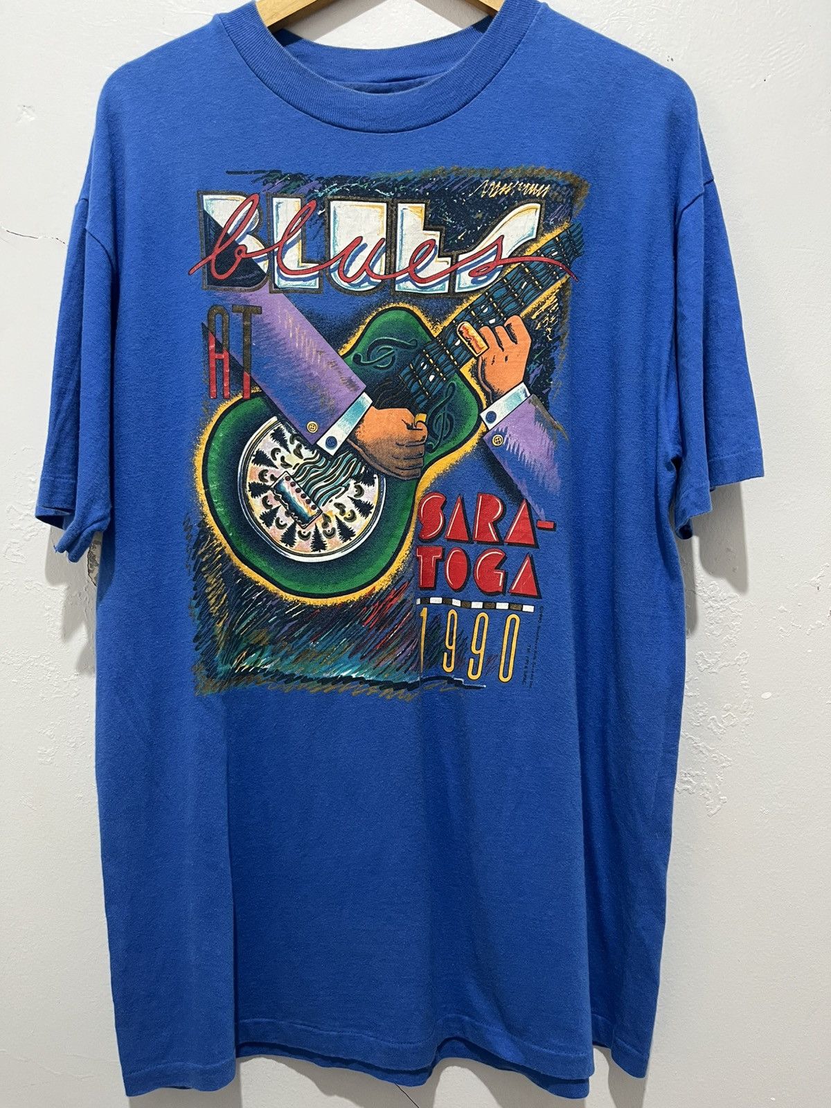 Vintage Vintage 90’s Blues Sara Toga ©️1990 Size US XL / EU 56 / 4 - 1 Thumbnail